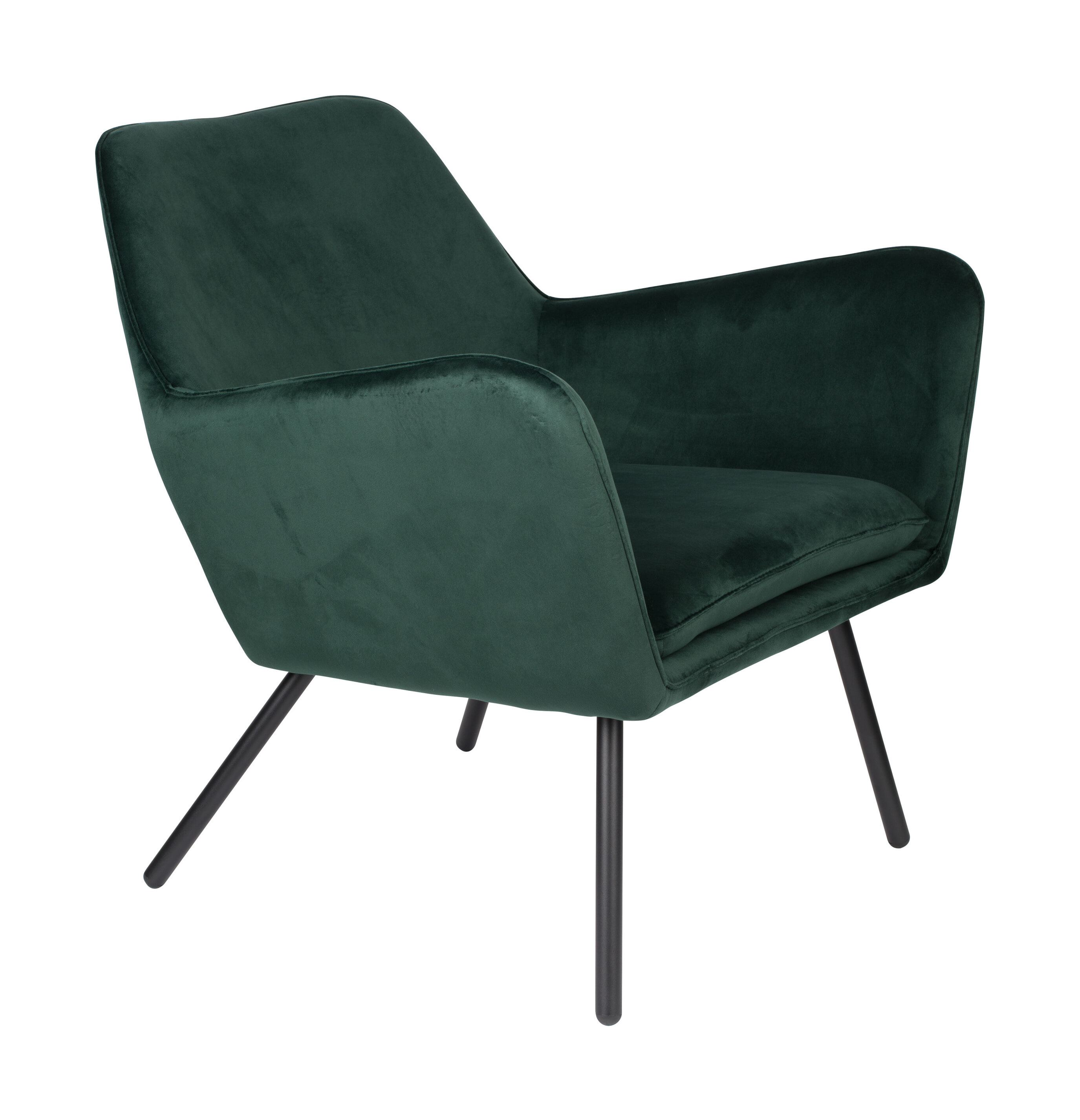 ZILT Fauteuil 'Jytte', Velvet, Kleur Groen