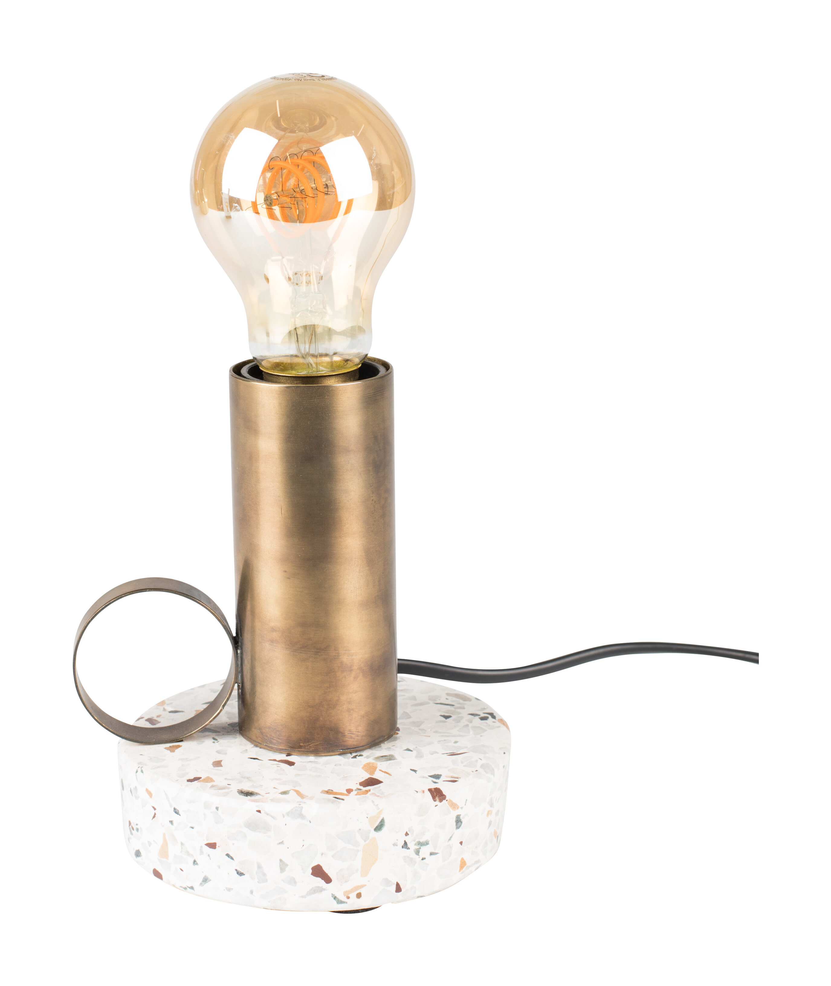 Zilt Tafellamp 'Aria', 13cm, kleur Goud