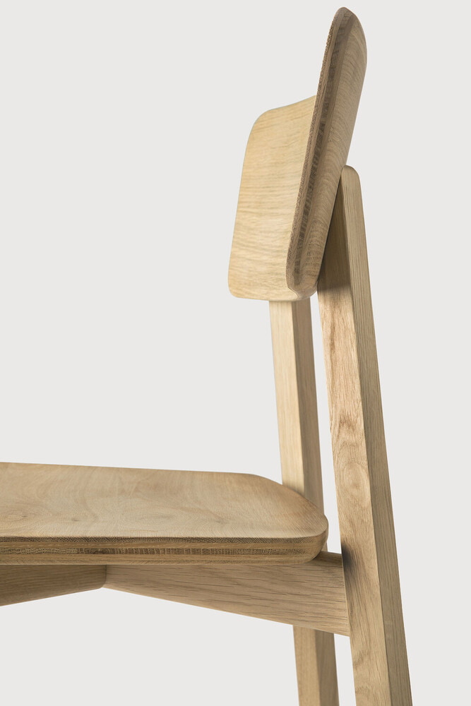 Ethnicraft Eetkamerstoel 'Casale' Geolied Eikenhout, kleur Naturel