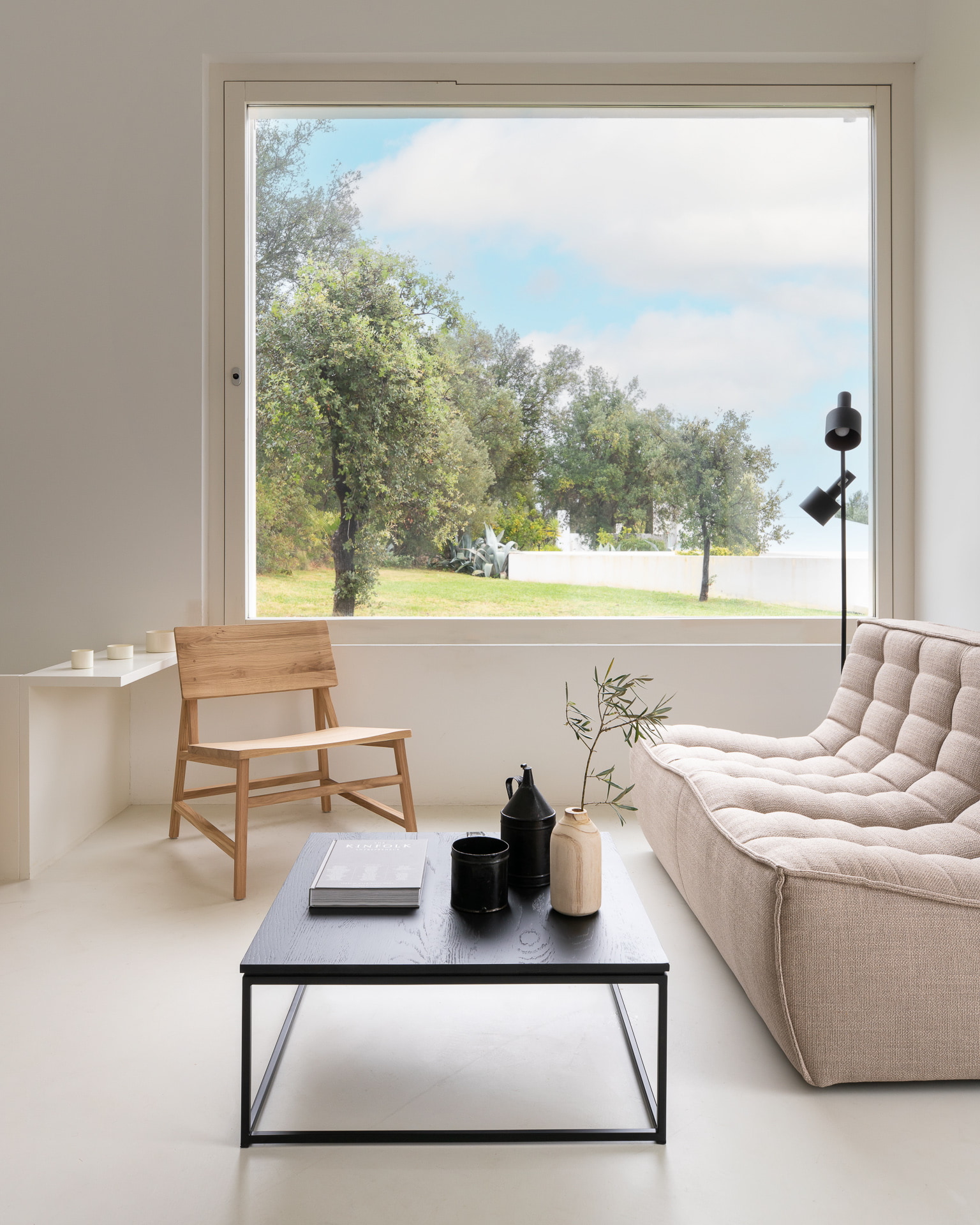 Ethnicraft Fauteuil 'N2' Geolied Eikenhout, kleur Naturel