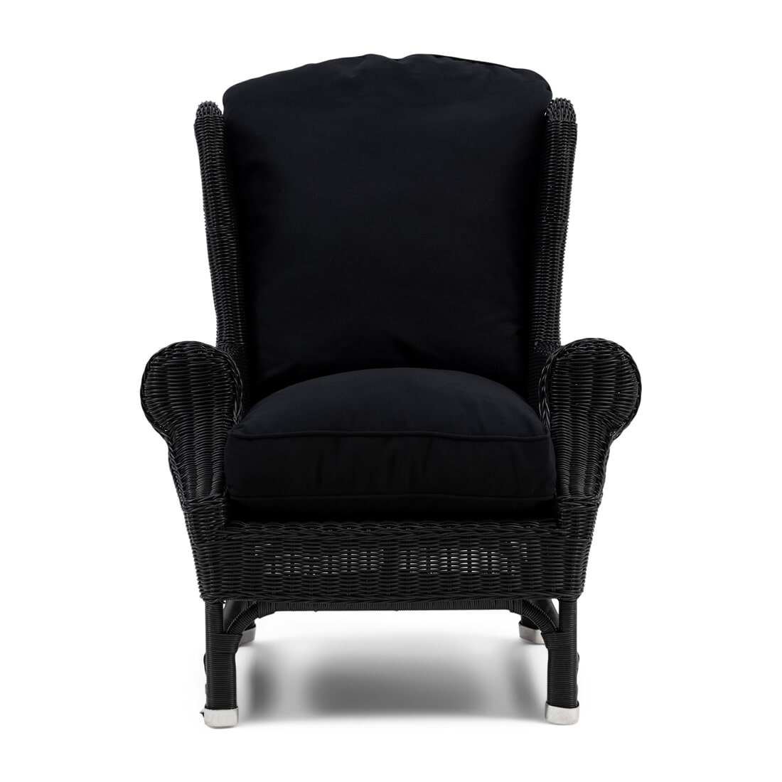 Rivièra Maison Outdoor Loungestoel Nicolas Wicker - Zwart