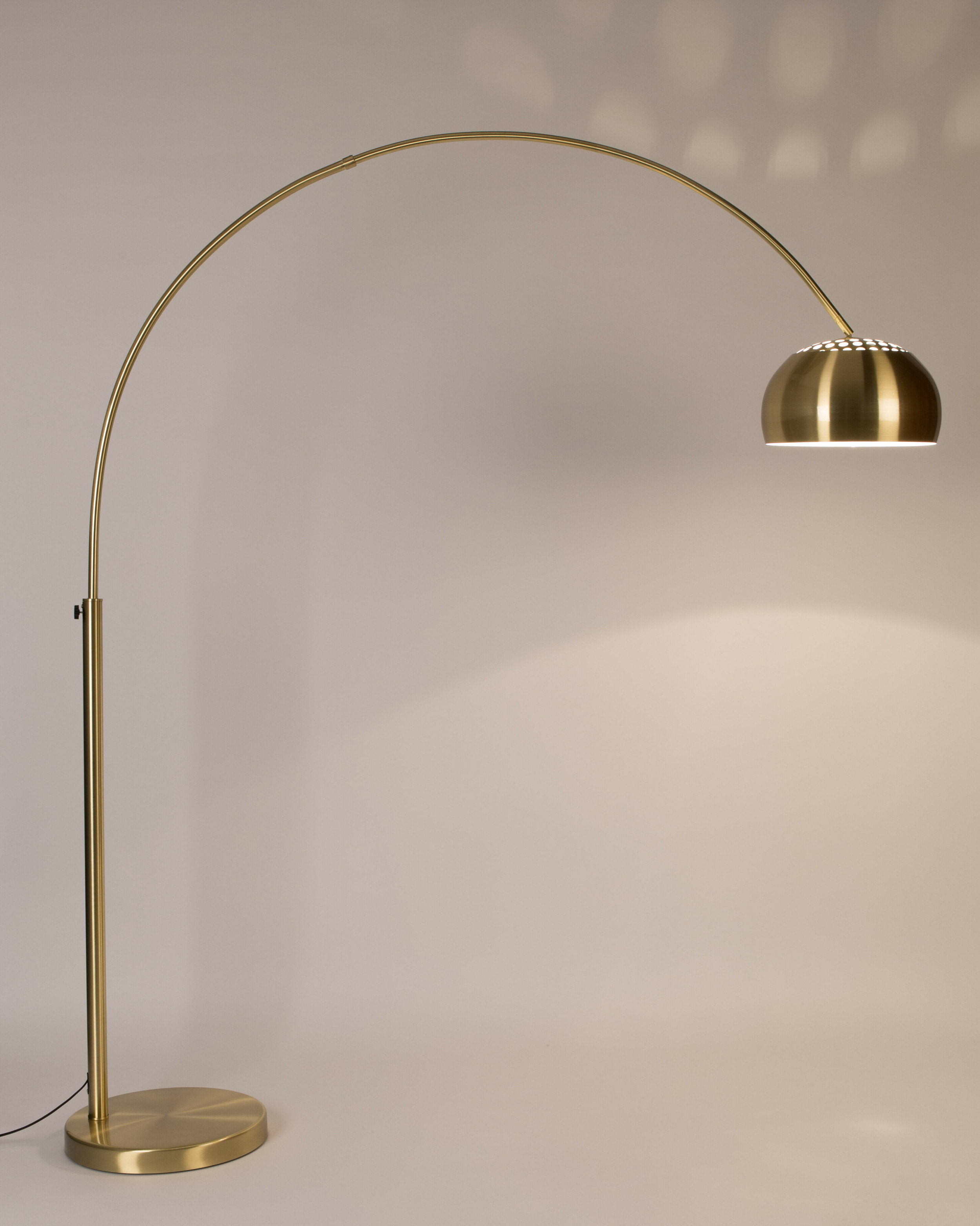Zuiver Verstelbare Vloerlamp 'Metal' 190-205cm, kleur Goud