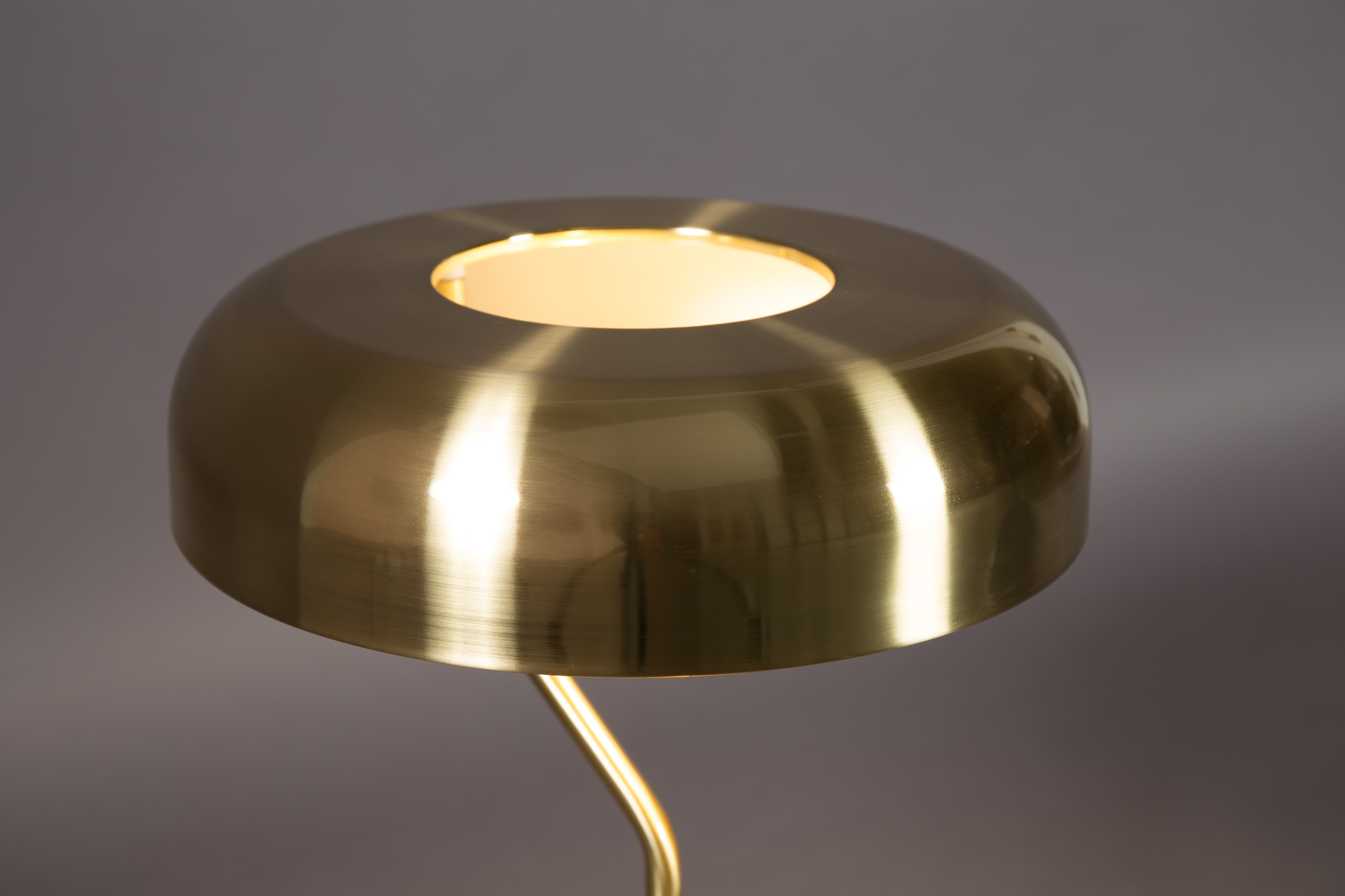Dutchbone Vloerlamp 'Eclipse' 130cm, kleur Goud