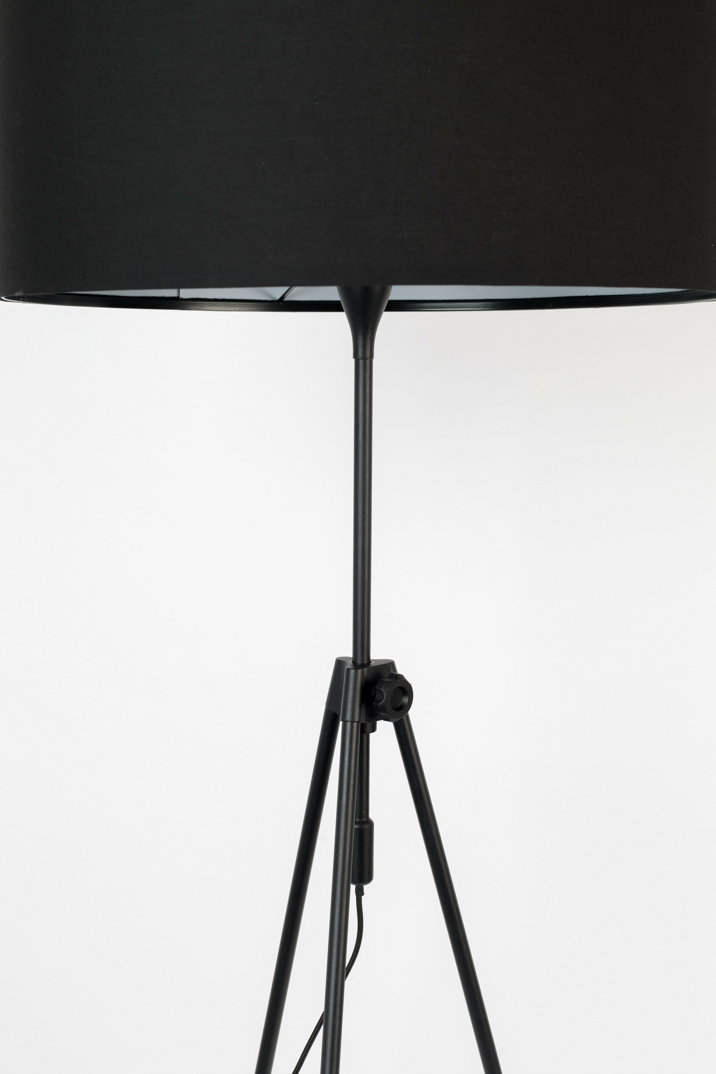 Zuiver Verstelbare Vloerlamp 'Lesley' 153-181cm, kleur Zwart