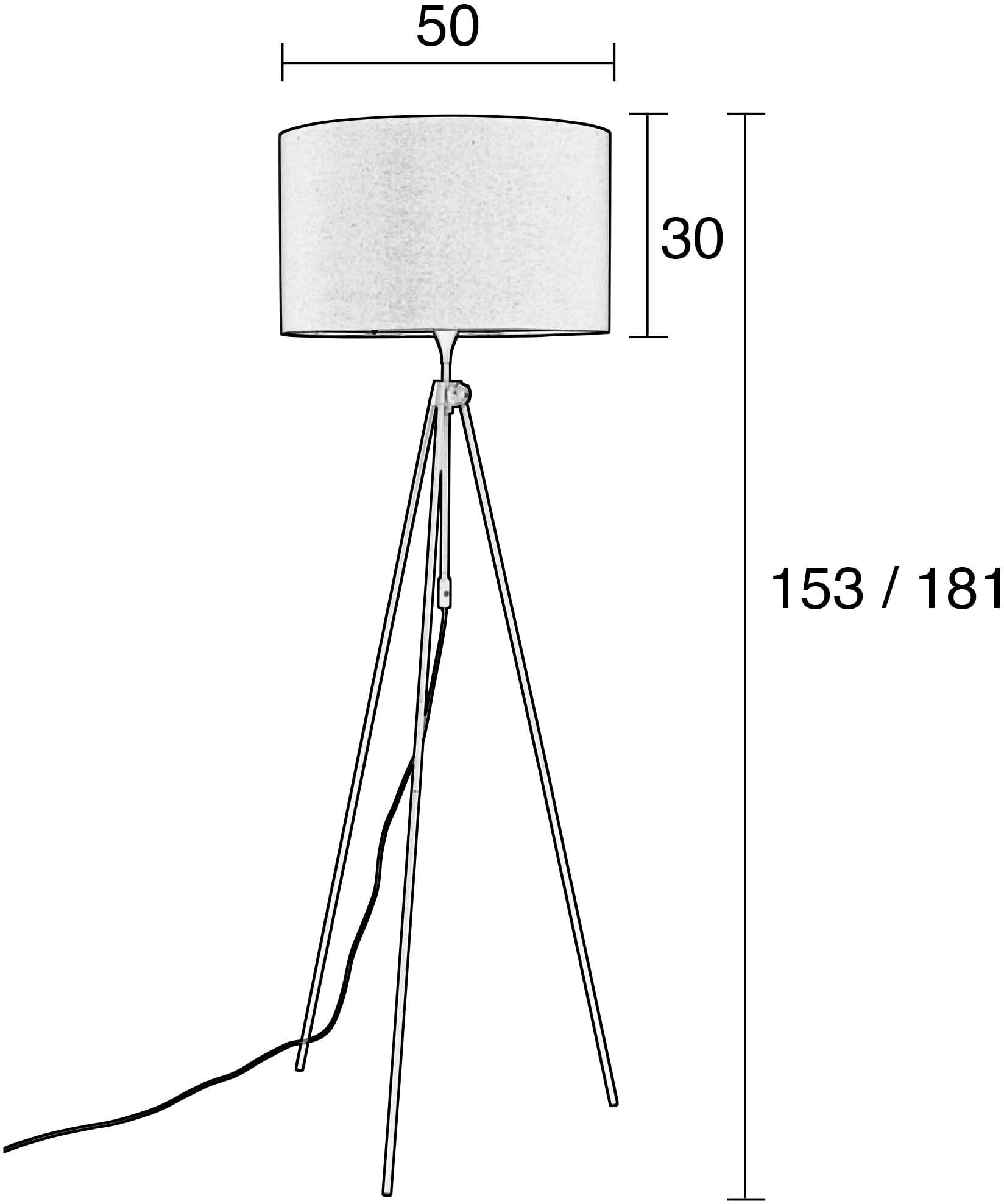 Zuiver Verstelbare Vloerlamp 'Lesley' 153-181cm, kleur Groen