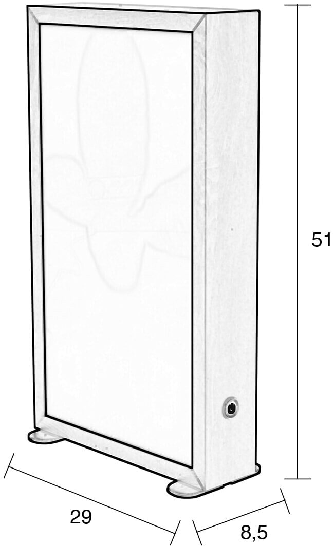 Zuiver Vloerlamp 'Grow' Zebraplant, 50cm