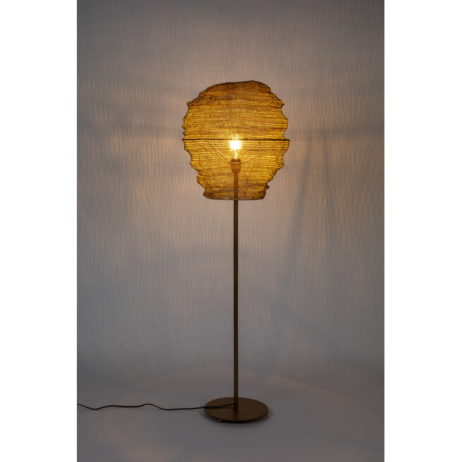ZILT Vloerlamp 'Deepika', 154cm, kleur Goud
