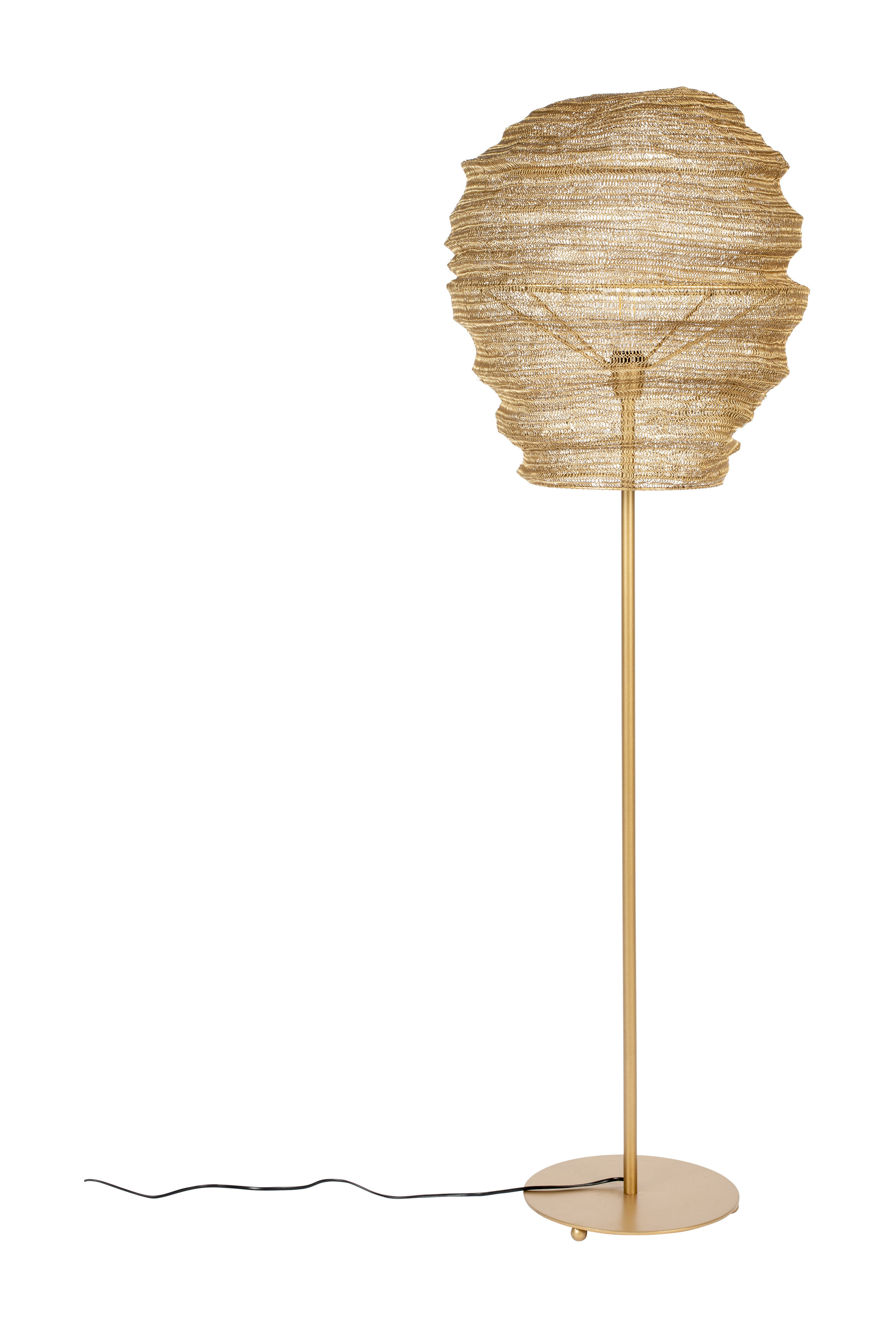 ZILT Vloerlamp 'Deepika', 154cm, kleur Goud
