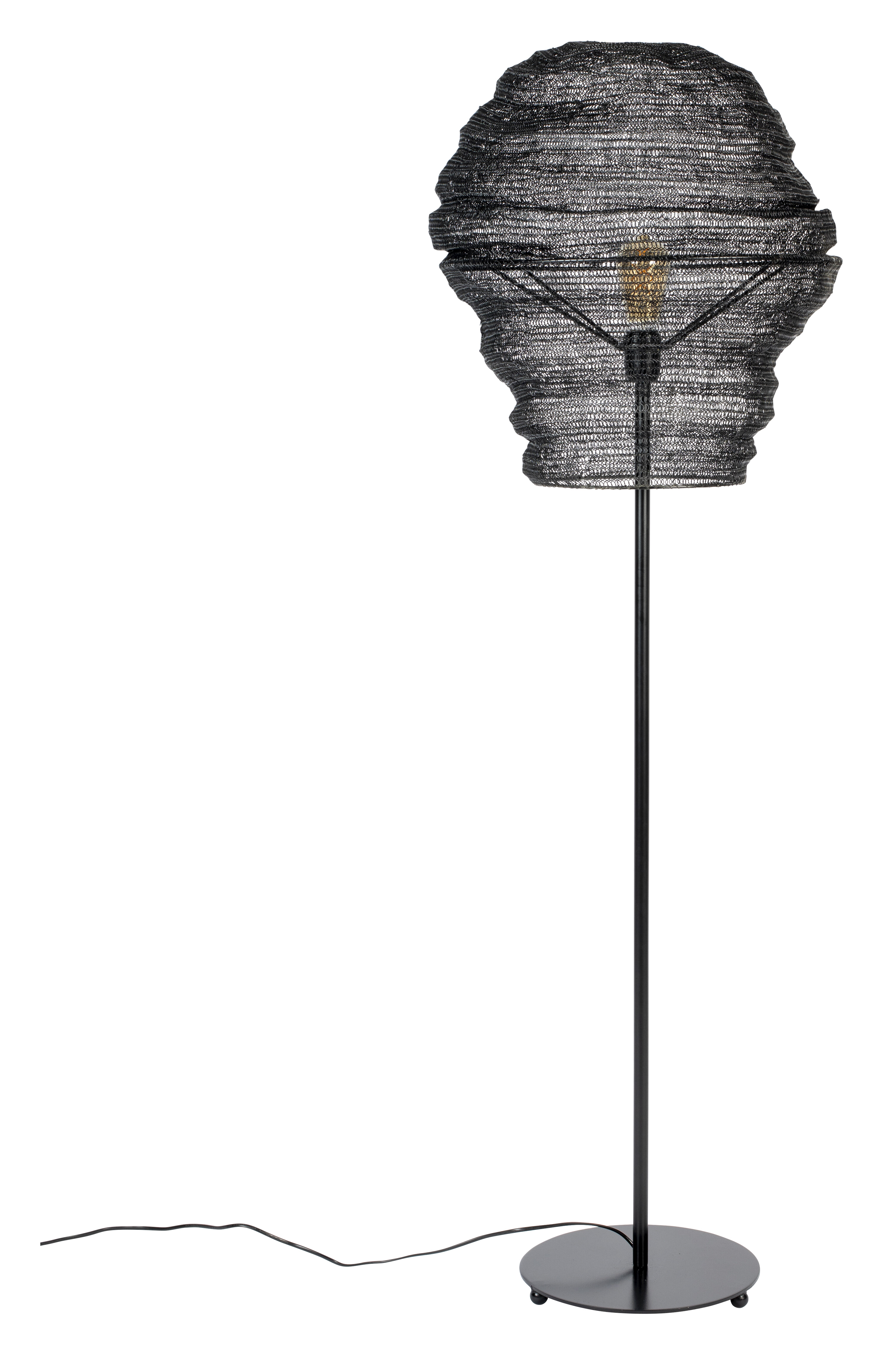 ZILT Vloerlamp 'Micki', 154cm, kleur Zwart ZILT Vloerlamp 'Micki', 154cm, kleur Zwart