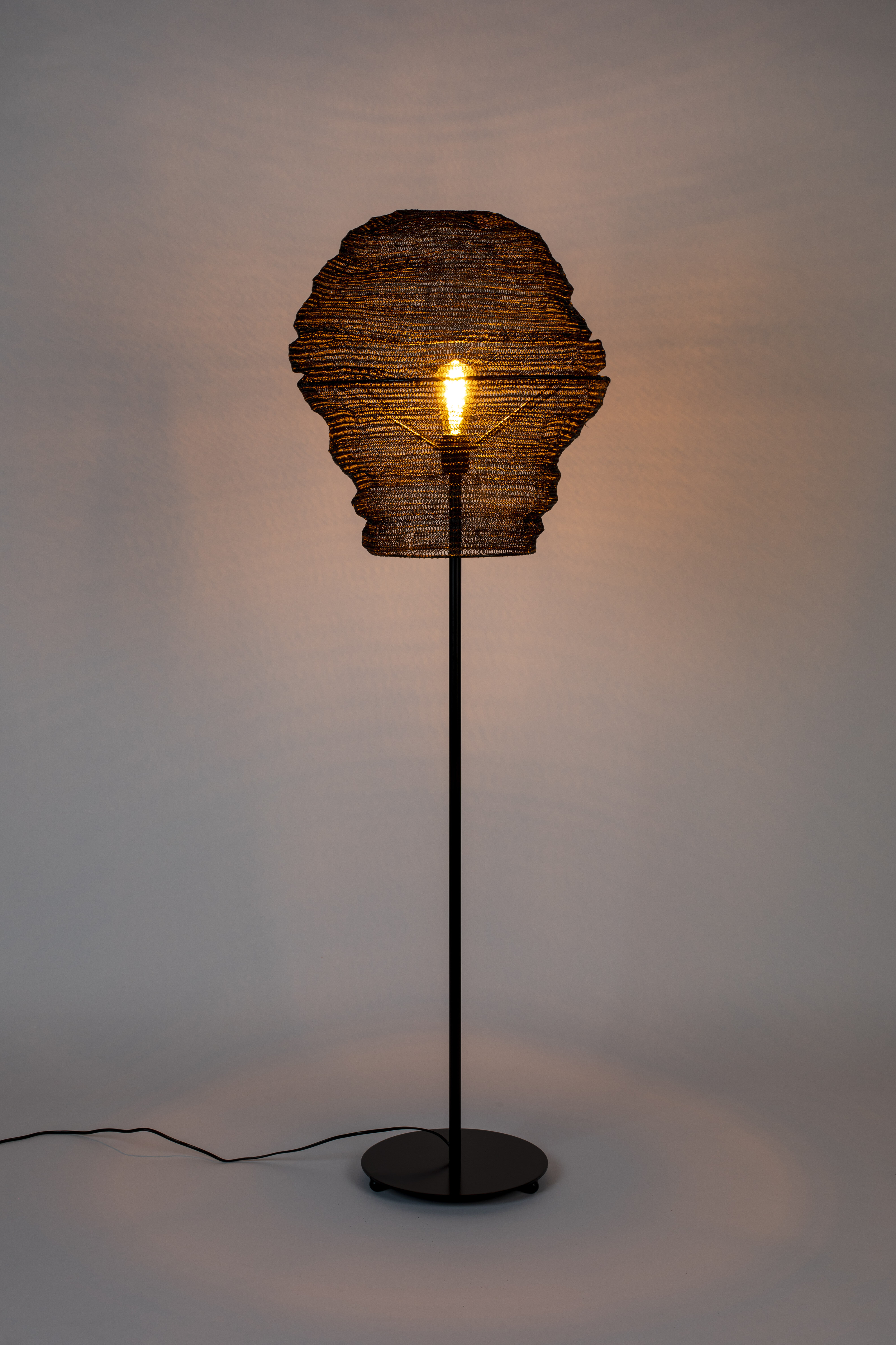 ZILT Vloerlamp 'Micki', 154cm, kleur Zwart