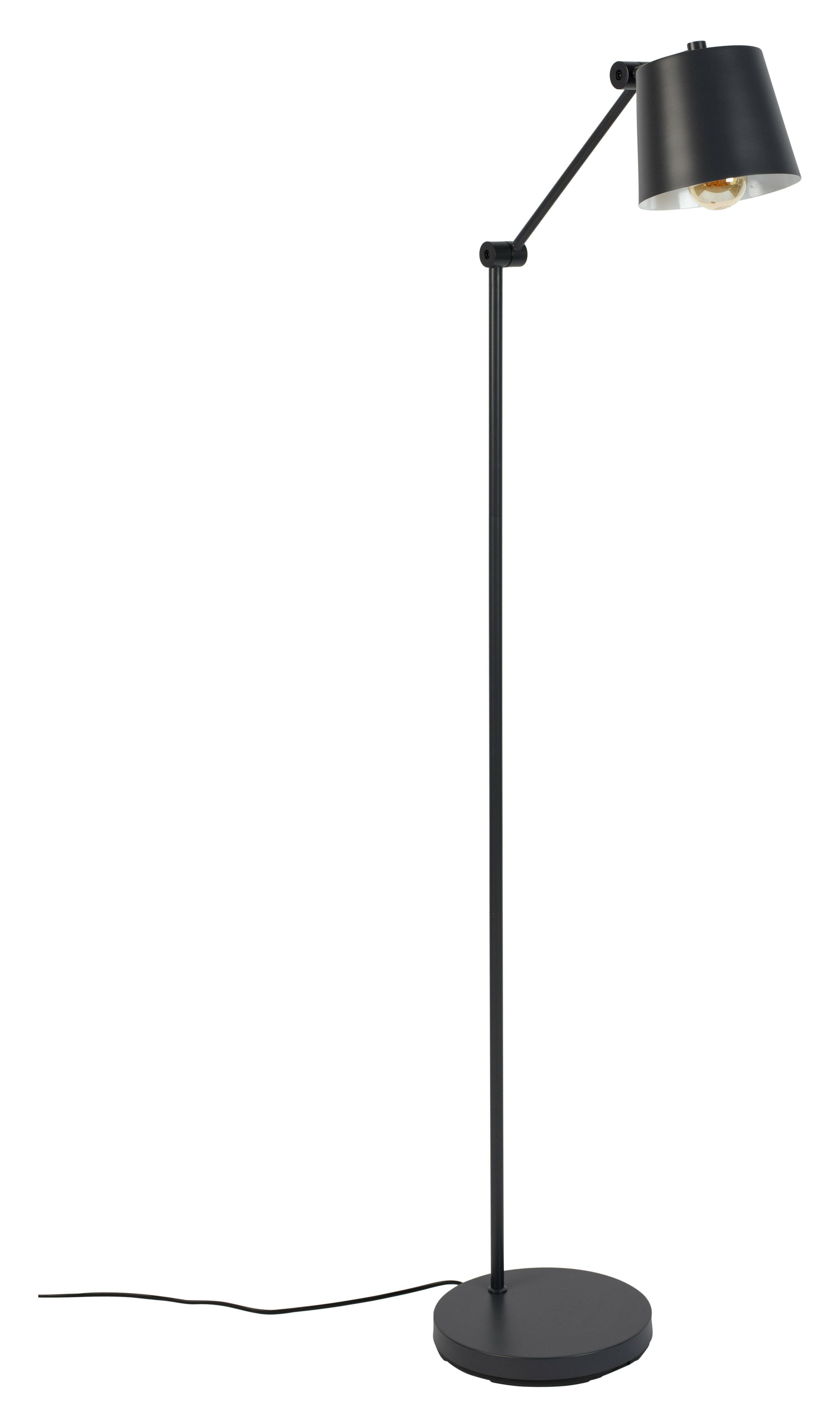 ZILT Vloerlamp Bret 124cm hoog - Zwart