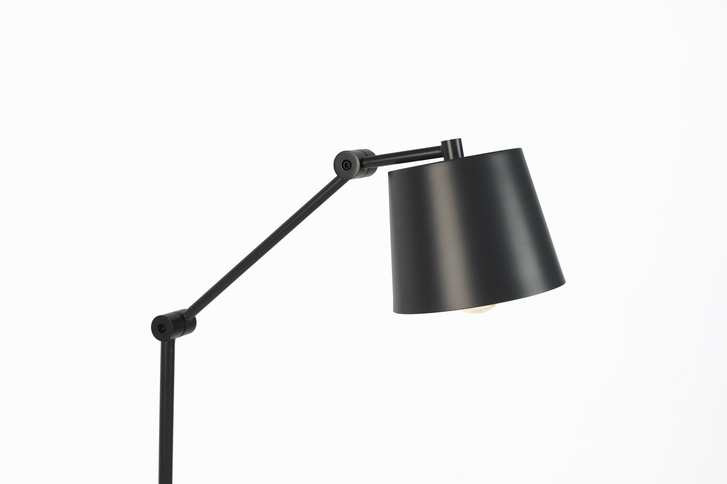 ZILT Vloerlamp 'Bret' 124cm hoog, kleur Zwart