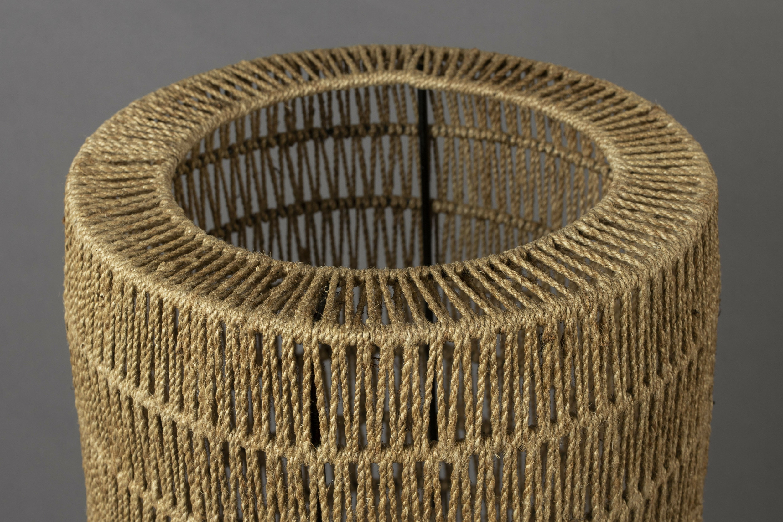 Dutchbone Vloerlamp 'Kari' Jute, kleur Naturel