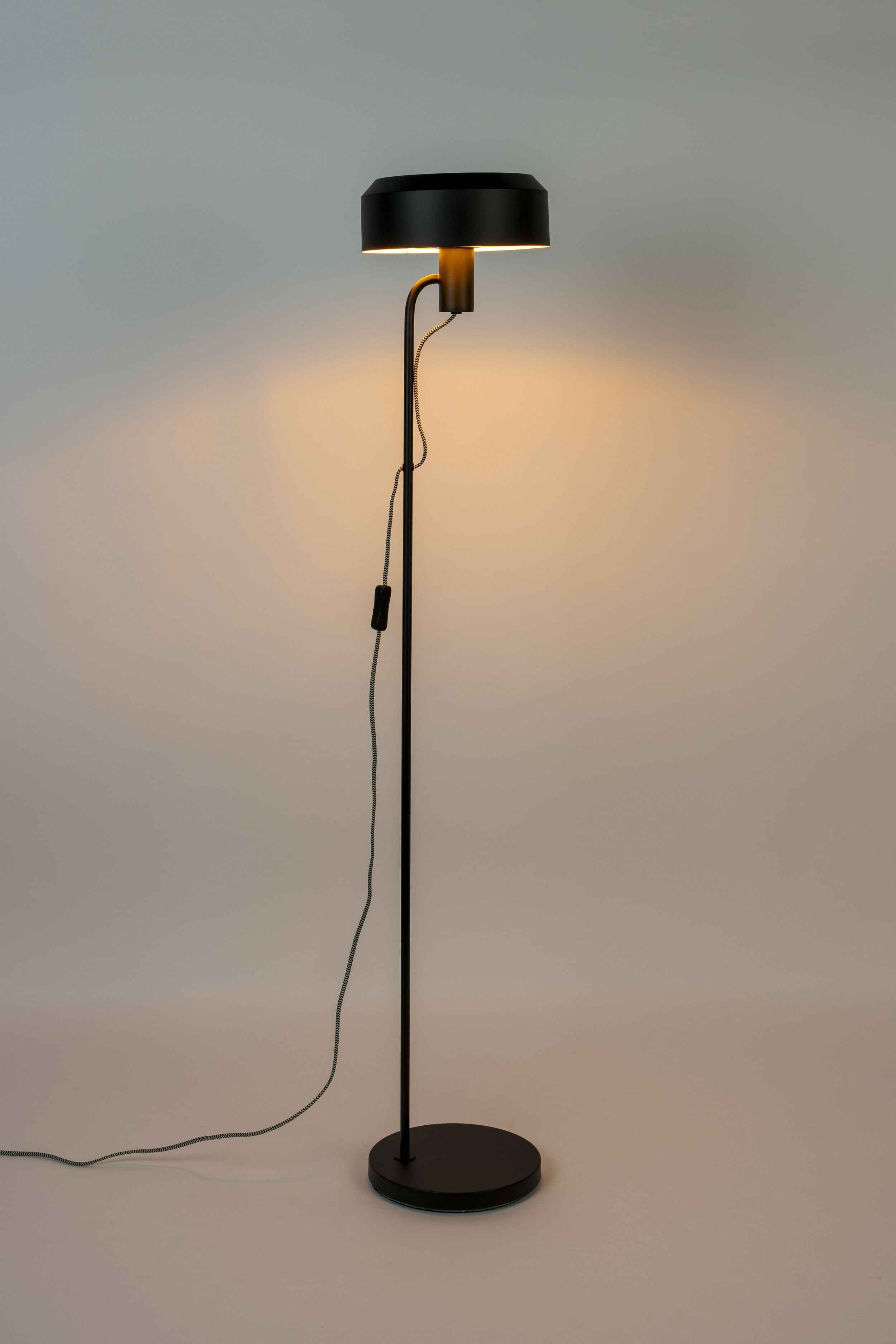 ZILT Vloerlamp 'Isaiah' 135cm, kleur Zwart