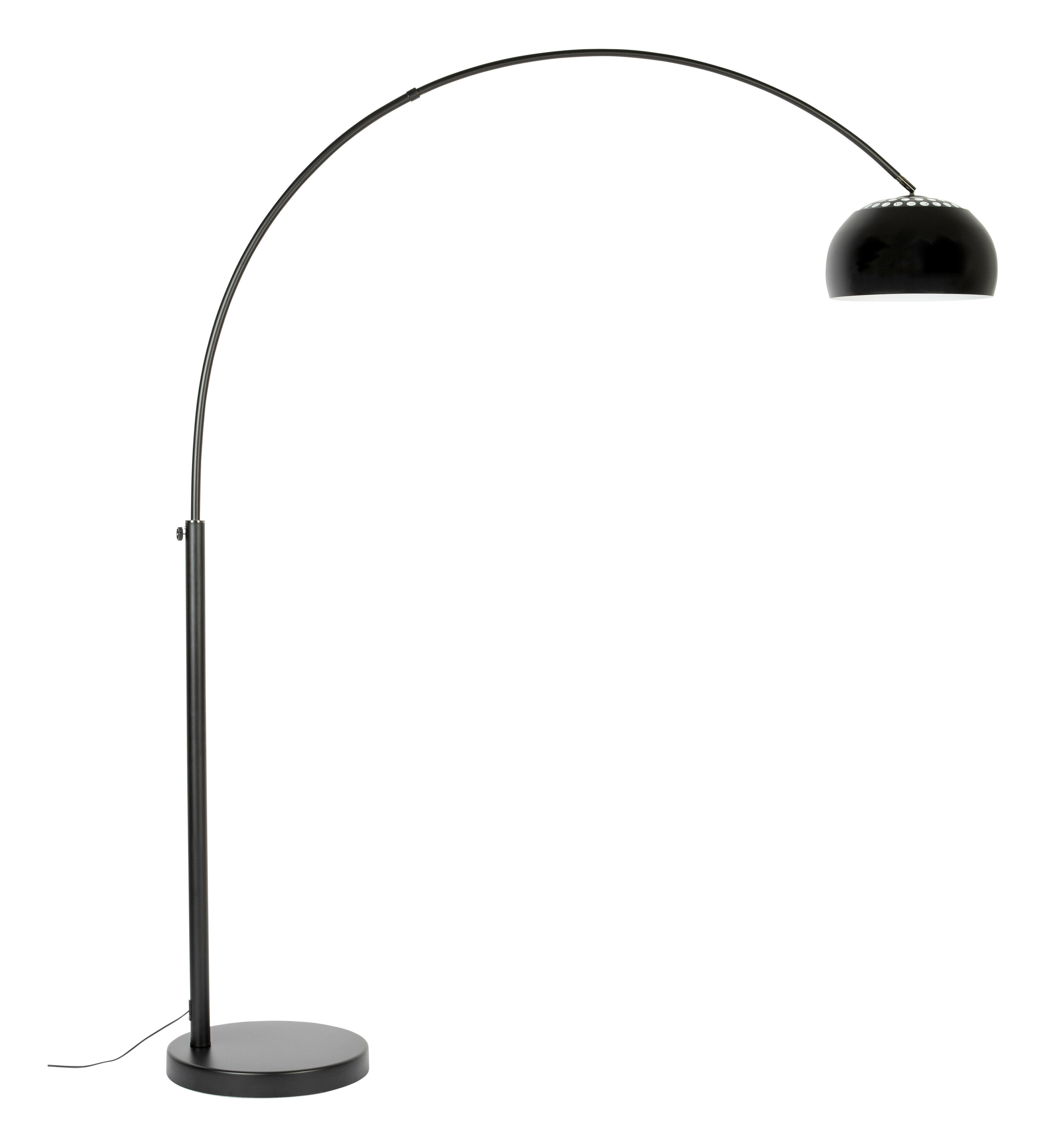 Zuiver Verstelbare Vloerlamp 'Metal' 190-205cm, kleur Zwart