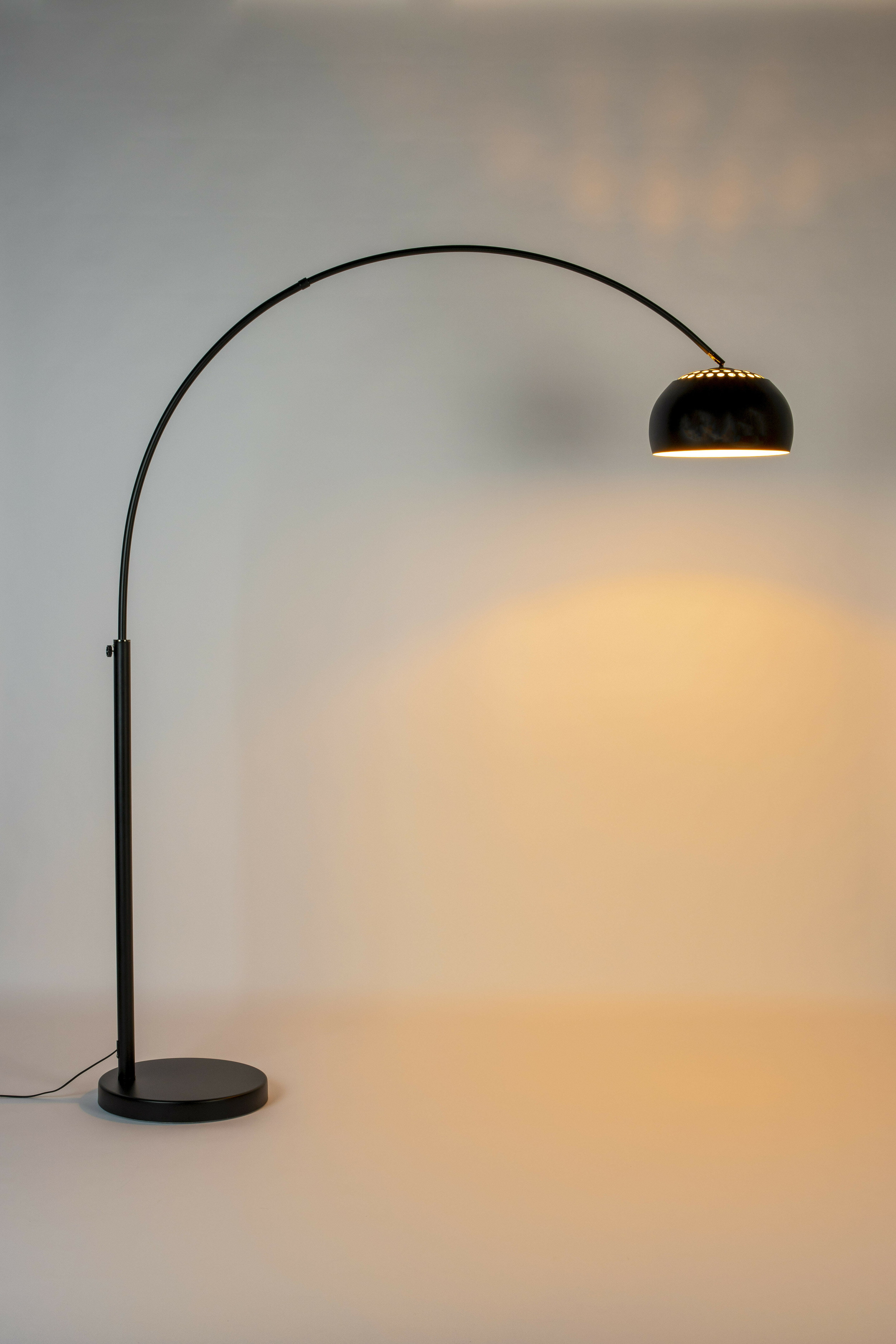 Zuiver Verstelbare Vloerlamp 'Metal' 190-205cm, kleur Zwart