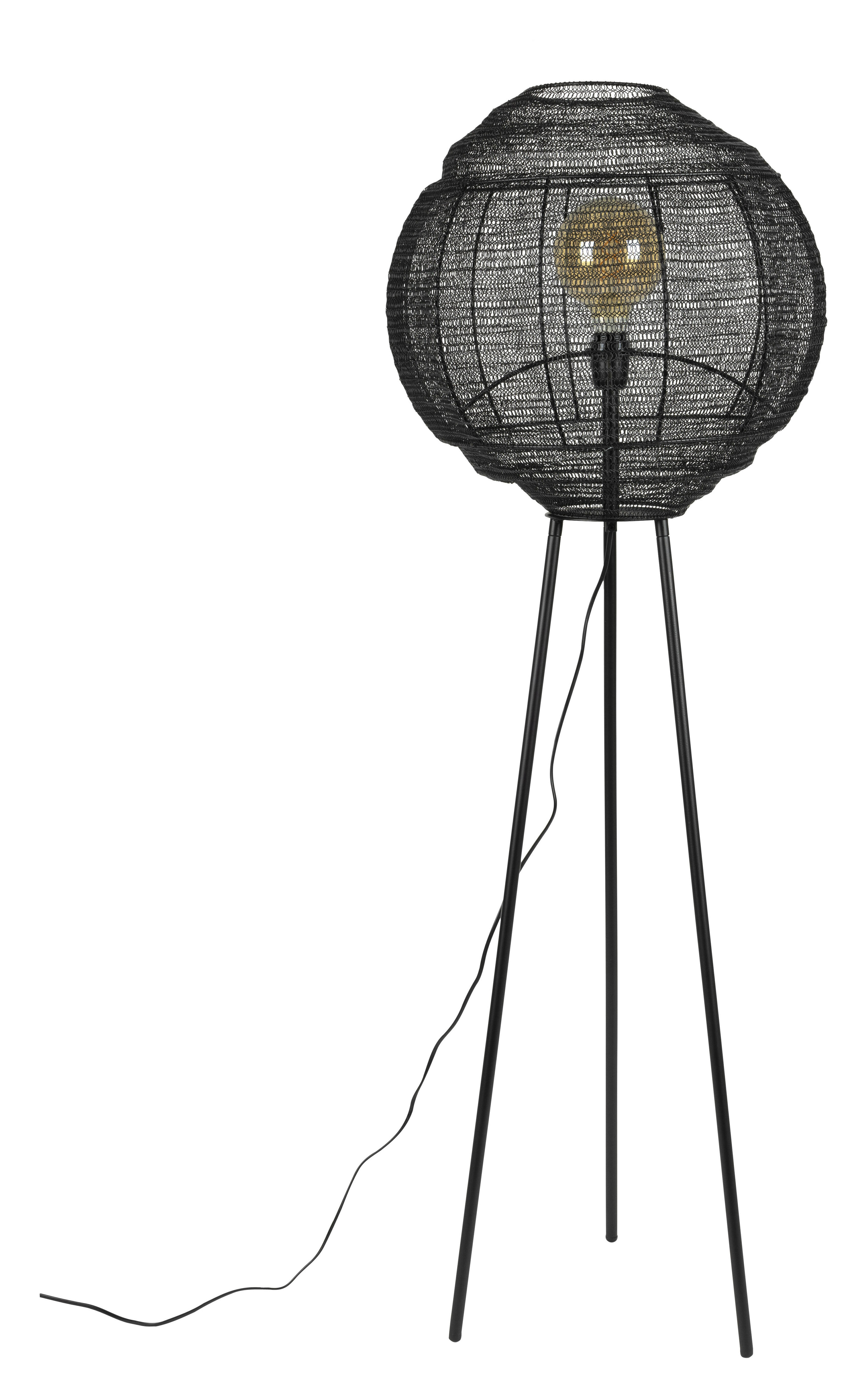 Dutchbone Vloerlamp 'Meezan' 142cm, kleur Zwart