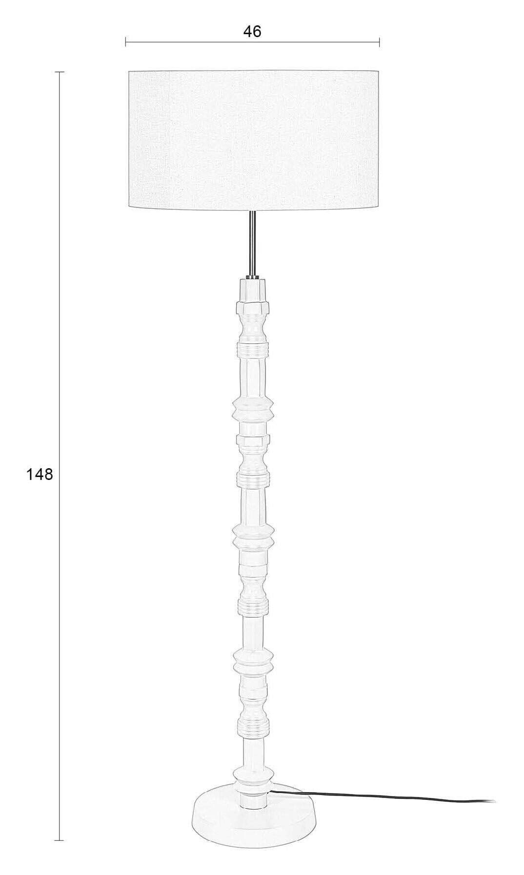 Zuiver Vloerlamp 'Totem' 148cm hoog, kleur Beige