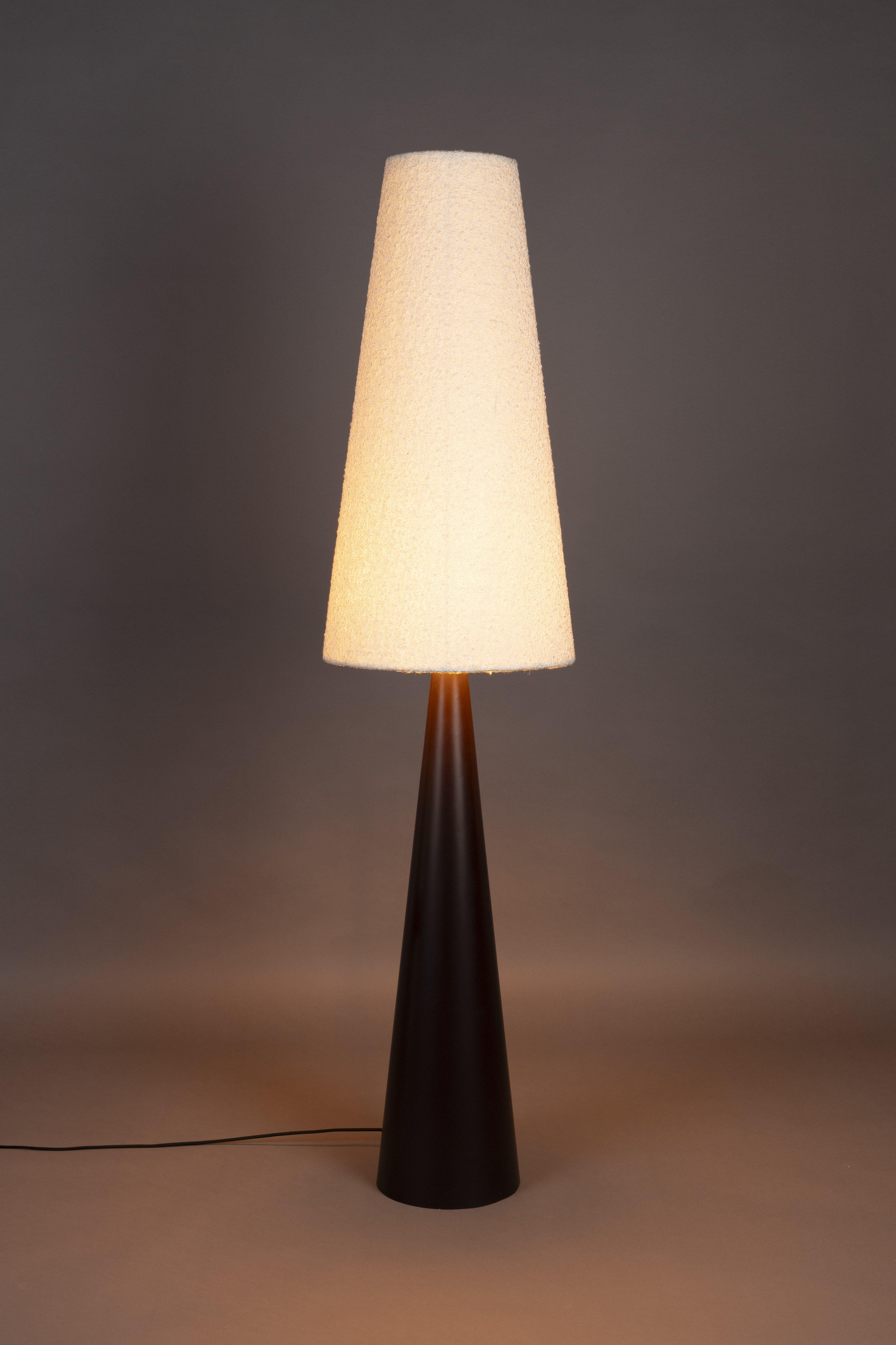 Dutchbone Vloerlamp 'Miki' Bouclé, 166cm