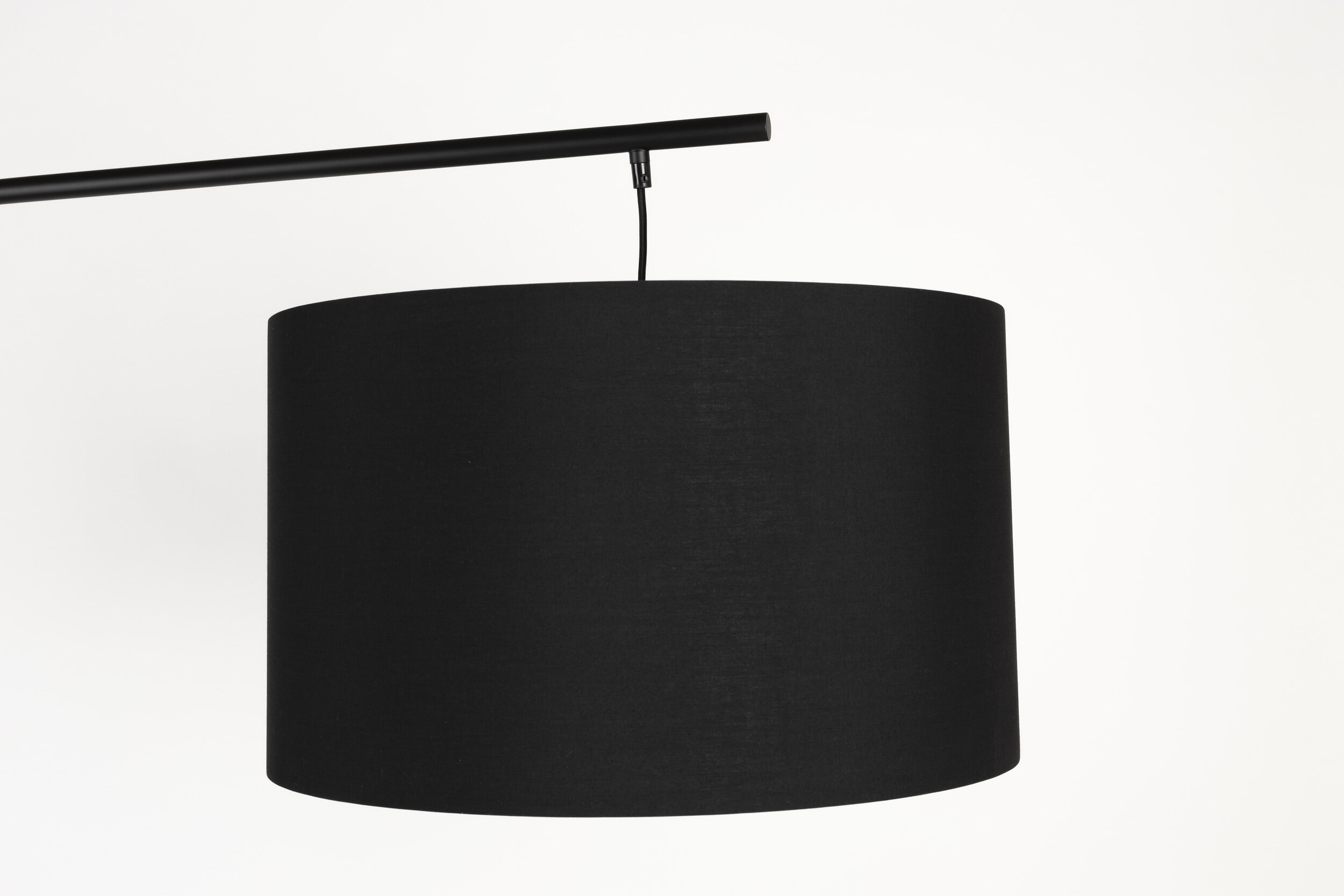 ZILT Vloerlamp 'Laniece' 224cm hoog, kleur Zwart