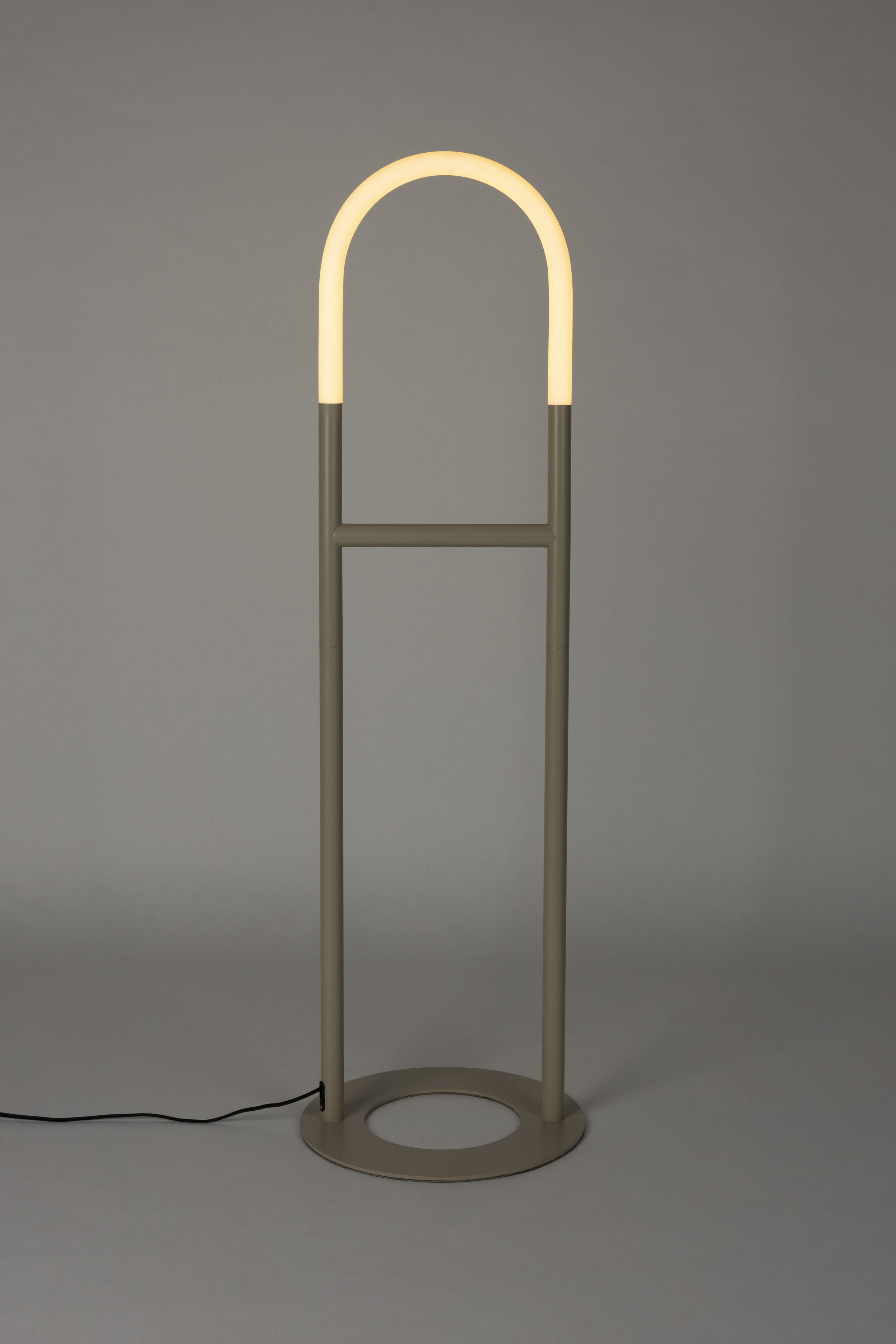 Zuiver Vloerlamp 'Arch' 135cm, kleur Beige