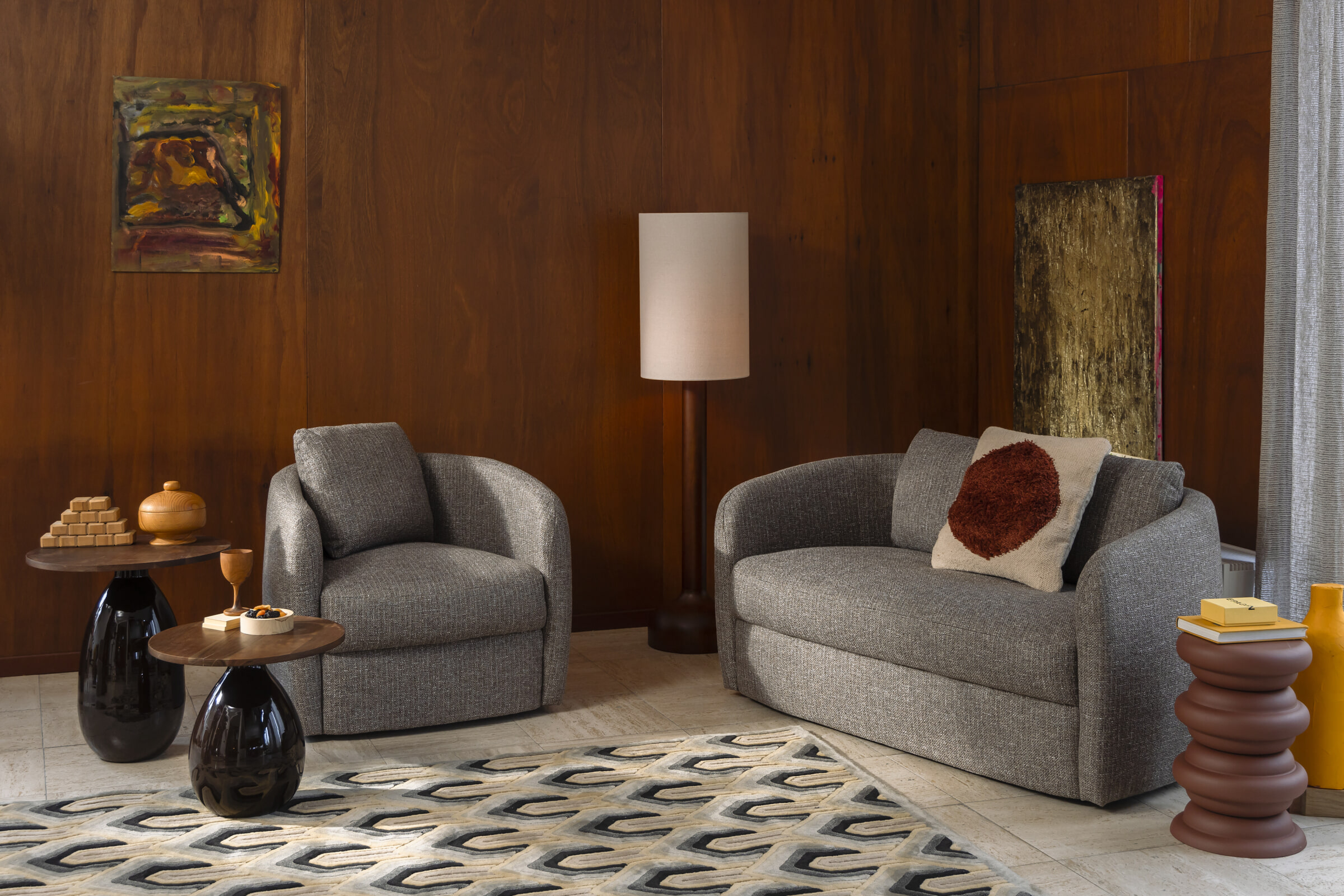 Dutchbone Vloerlamp 'Jones' 135cm hoog