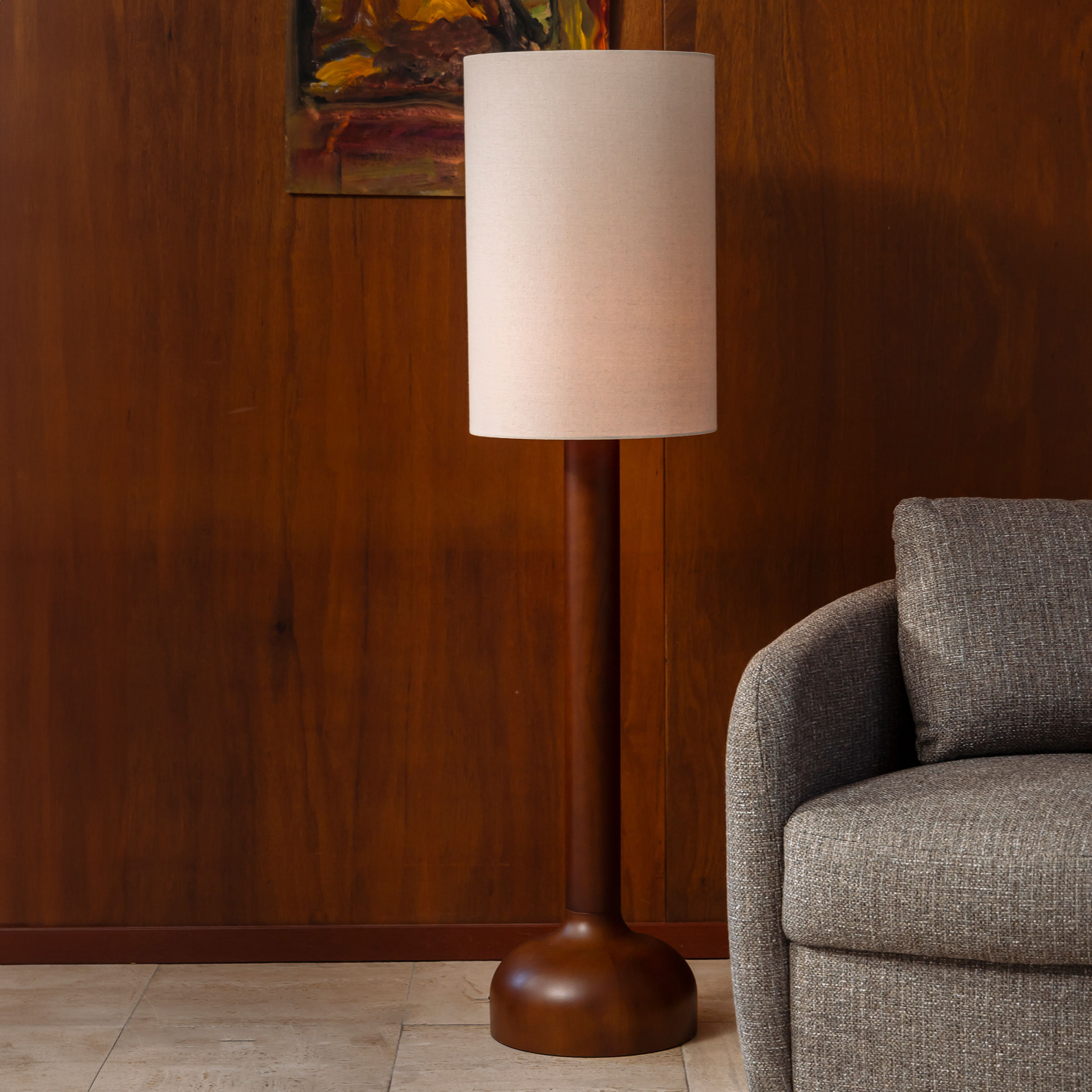 Dutchbone Vloerlamp Jones 135cm hoog - Beige