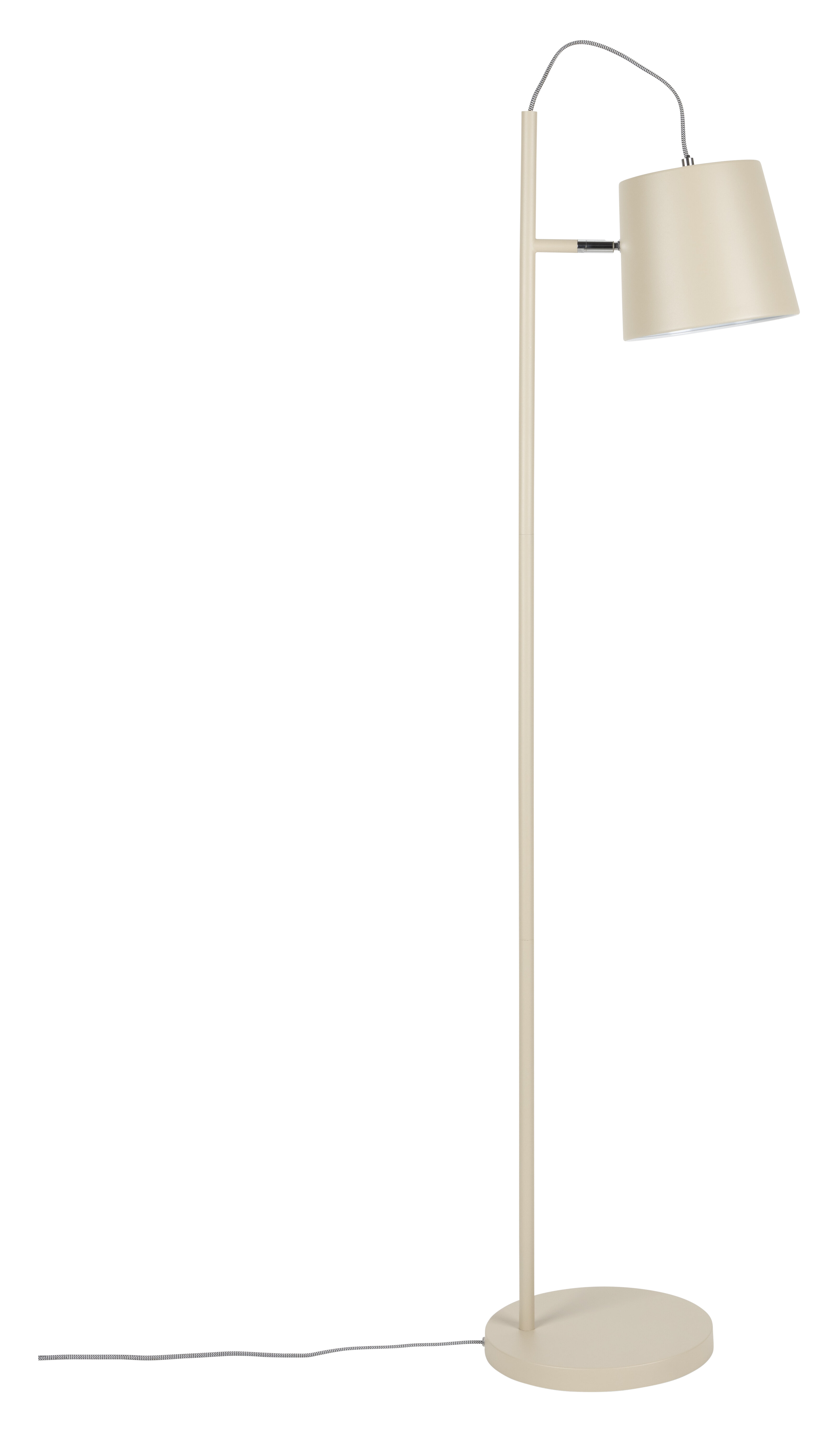 Zuiver Vloerlamp 'Buckle Head' 150cm, kleur Beige