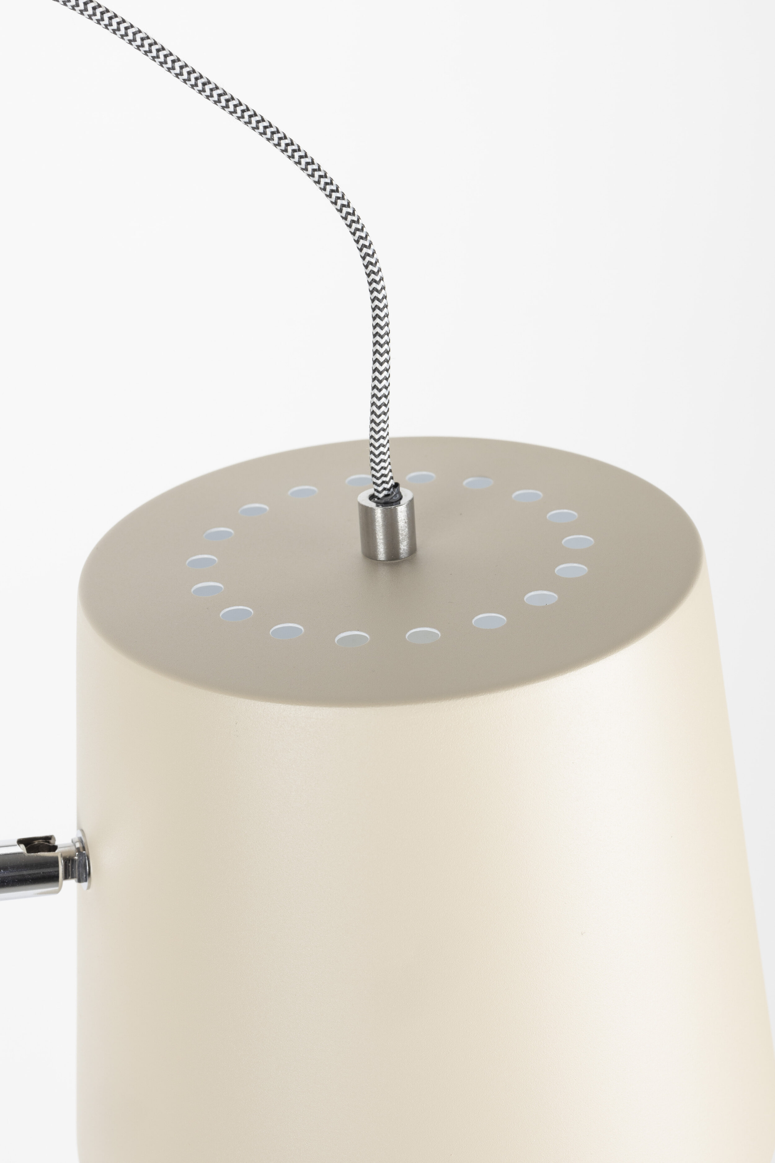 Zuiver Vloerlamp 'Buckle Head' 150cm, kleur Beige