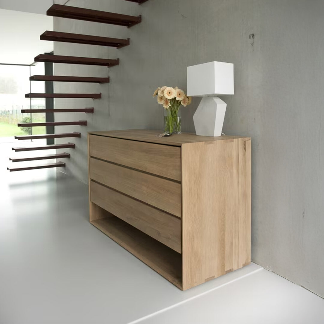 Ethnicraft Ladekast Nordic Geolied Eikenhout, 130cm - Naturel