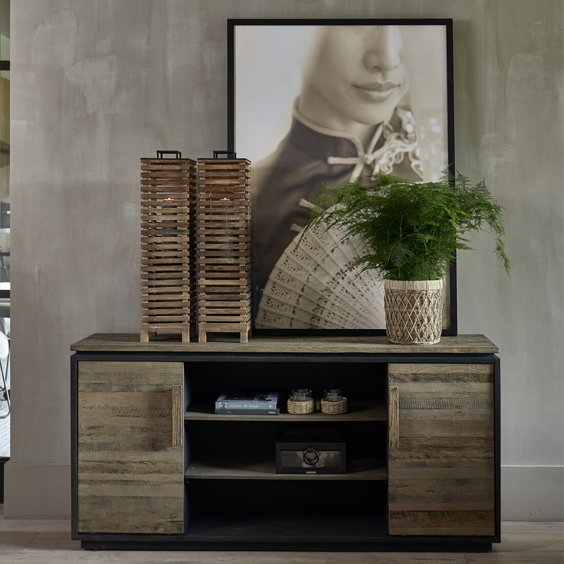 Rivira Maison Dressoir 'Saratoga' Eikenhout, 180cm