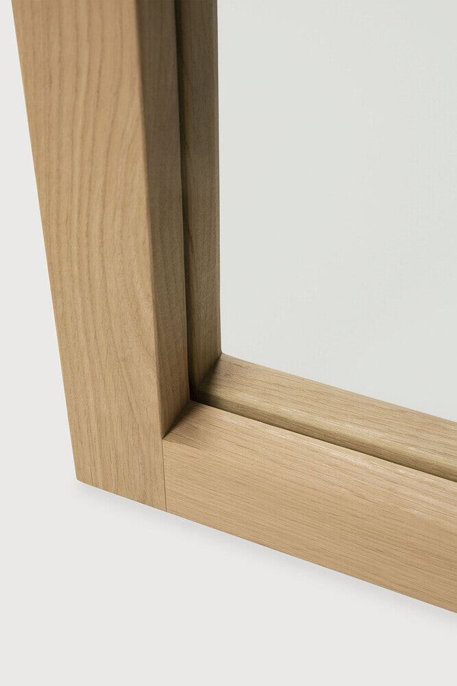 Ethnicraft Spiegel 'Light Frame' Eikenhout, 200 x 90cm, kleur Naturel
