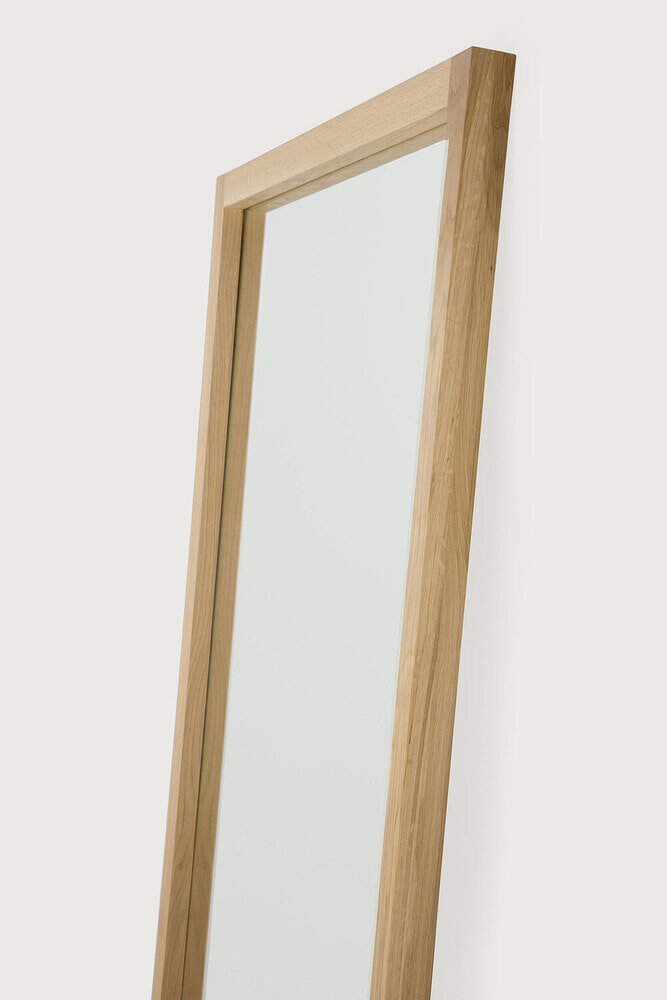 Ethnicraft Spiegel 'Light Frame' Eikenhout, 200 x 90cm, kleur Naturel
