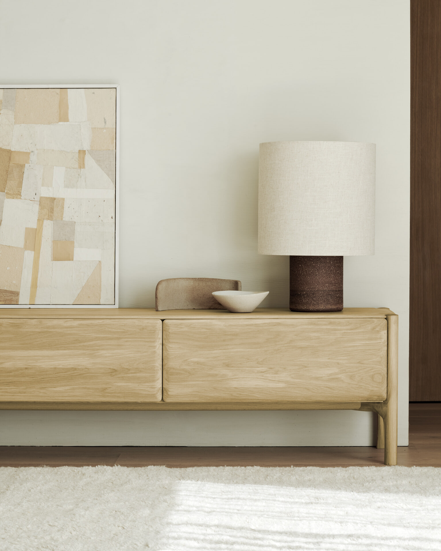 Ethnicraft TV-meubel 'PI' Geolied Eikenhout, 164cm