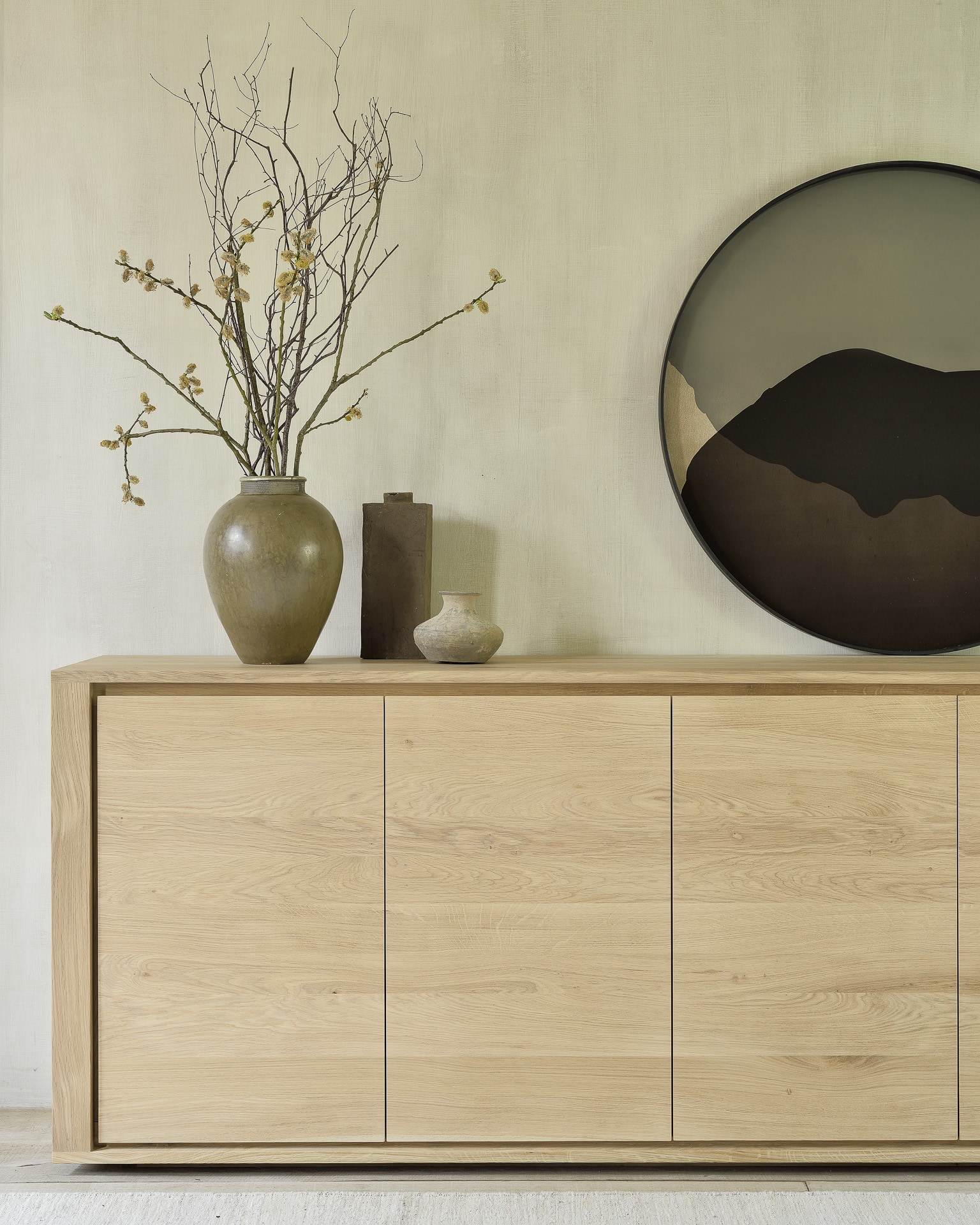 Ethnicraft Dressoir 'Shadow' Geolied Eikenhout, 203cm