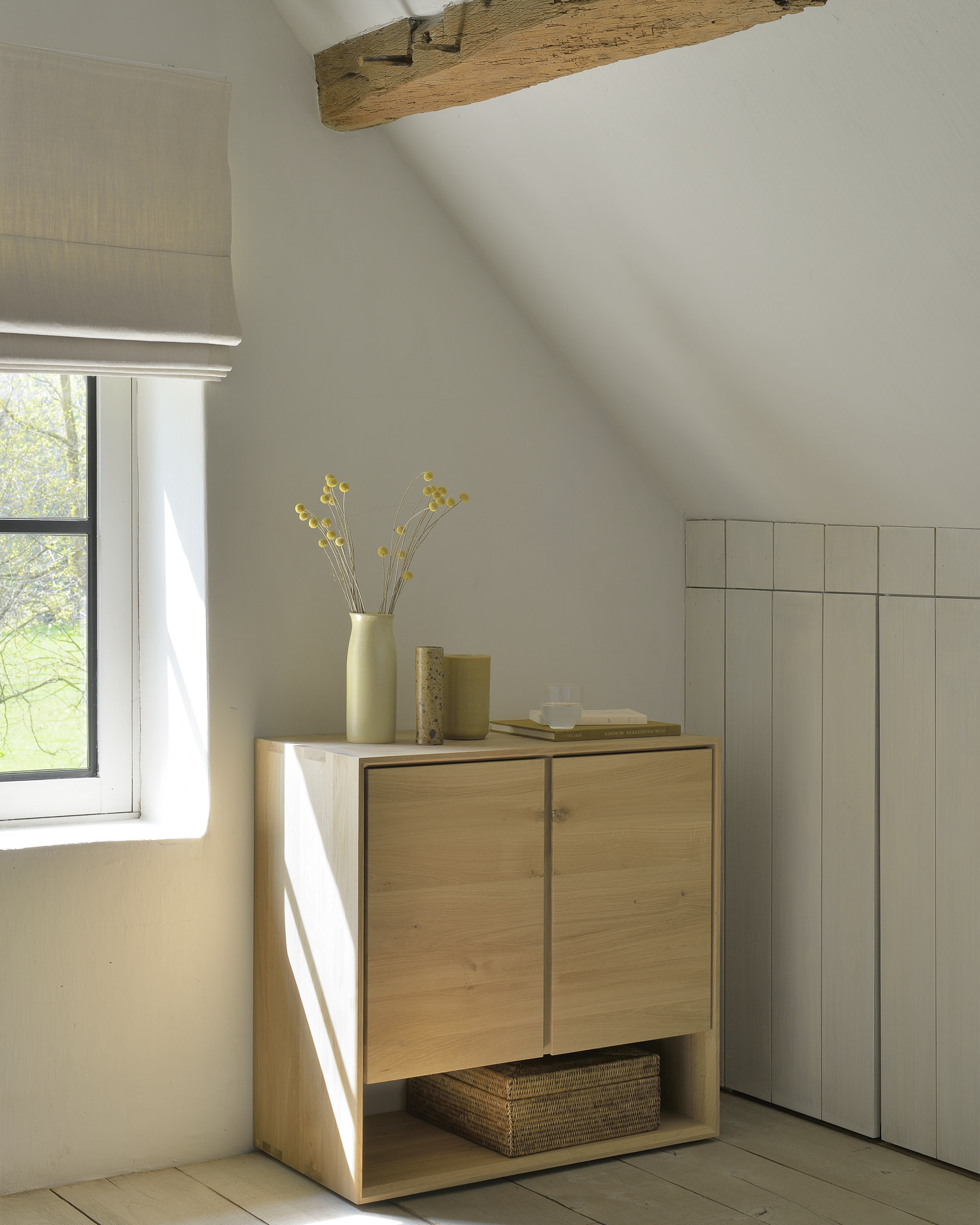 Ethnicraft Dressoir 'Nordic' Geolied Eikenhout, 80cm