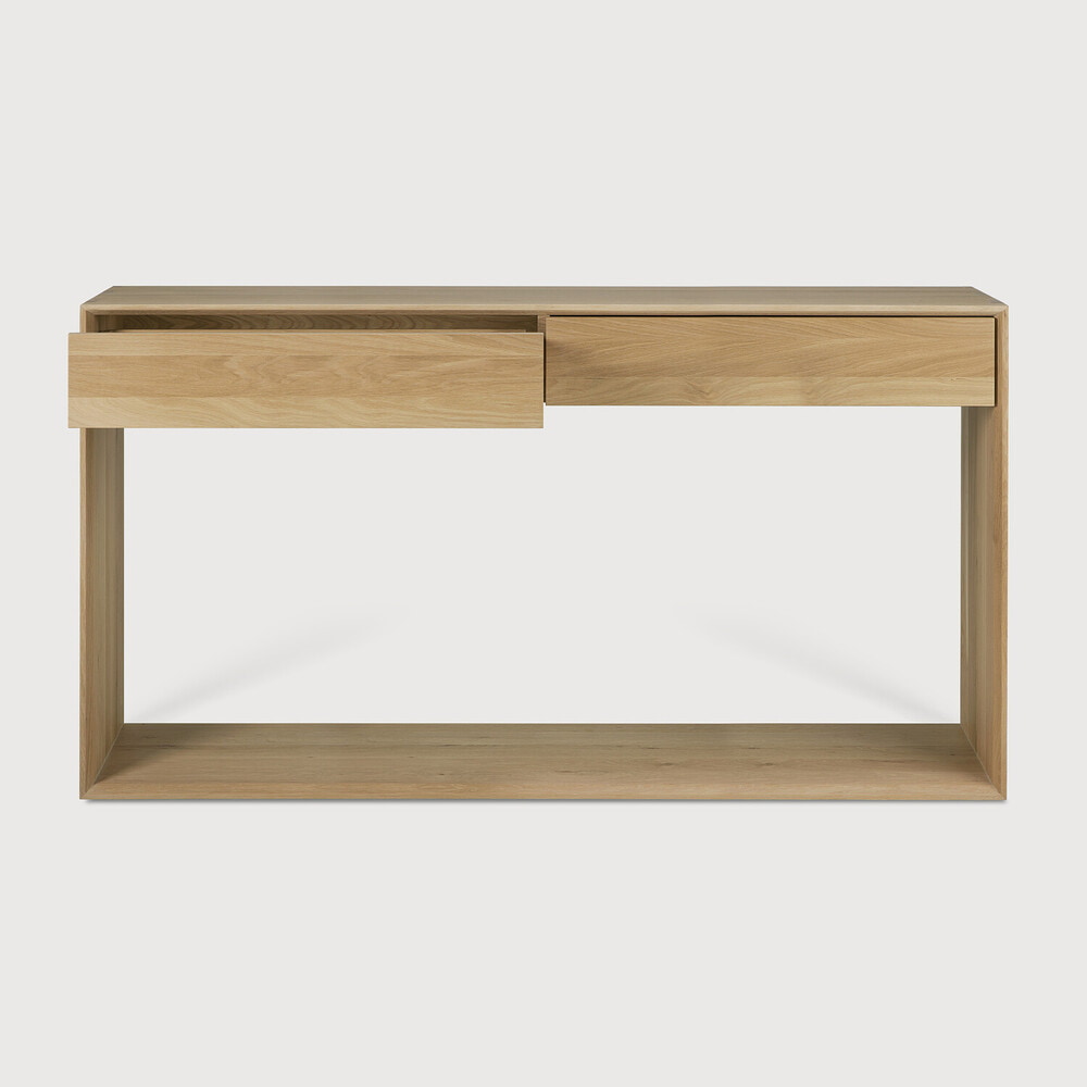 Ethnicraft Sidetable 'Nordic' Geolied Eikenhout, 160cm