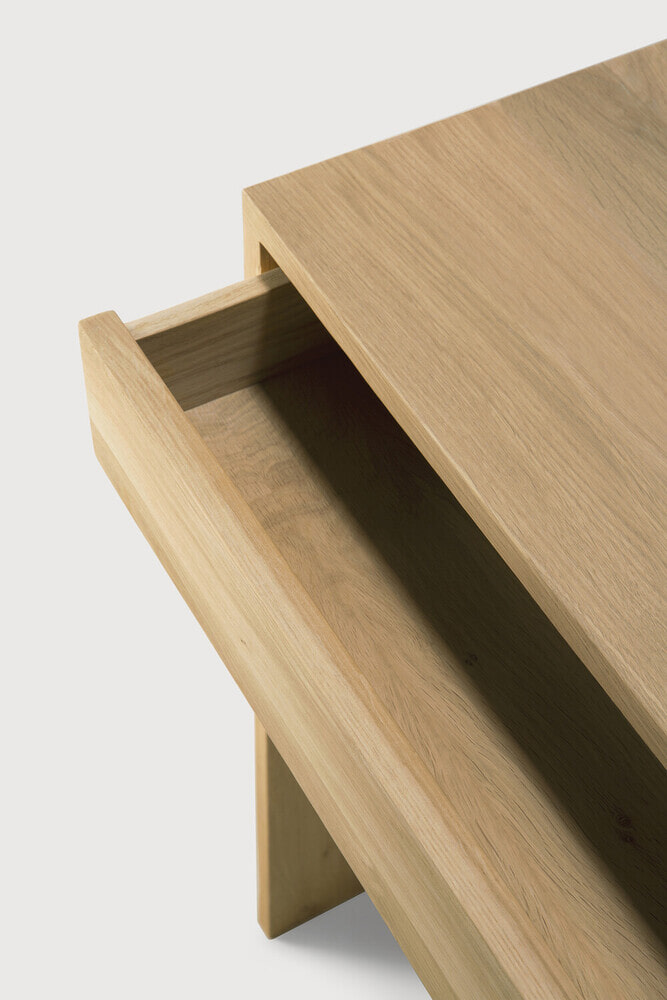 Ethnicraft Bureau 'Wave' Geolied Eikenhout, 120 x 60cm, kleur Naturel