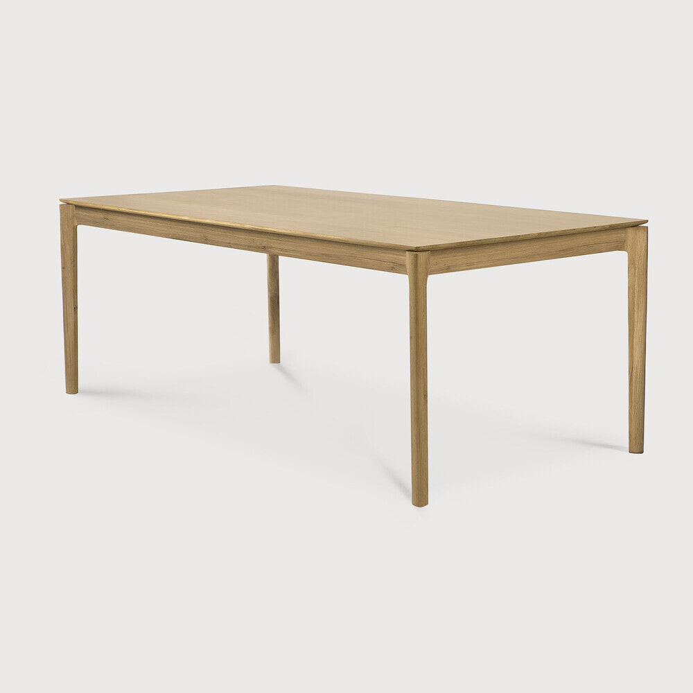 Ethnicraft Eettafel Bok Geolied Eikenhout, 180 x 90cm - Naturel