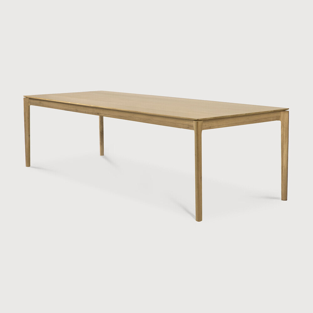 Ethnicraft Eettafel Bok Geolied Eikenhout, 240 x 100cm - Naturel