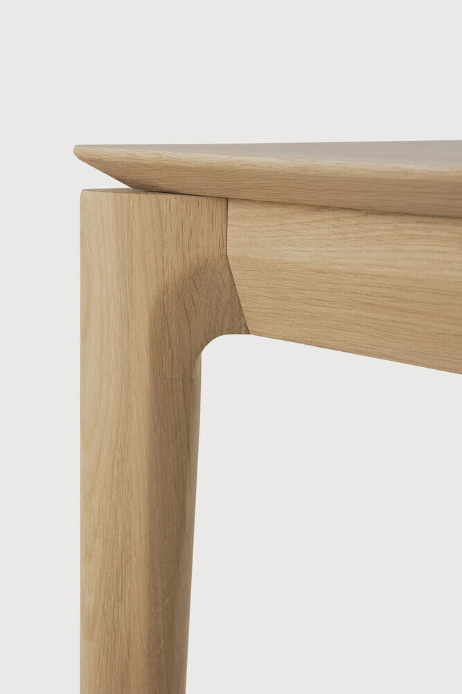 Ethnicraft Eetkamerbank 'Bok' Geolied Eikenhout, 146cm, kleur Naturel