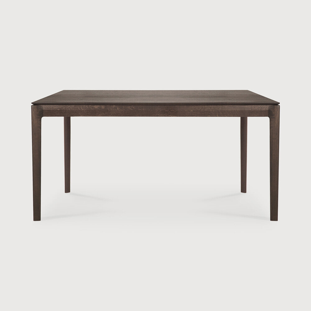Ethnicraft Eettafel 'Bok' Gevernist Eikenhout, 160 x 80cm, kleur Bruin