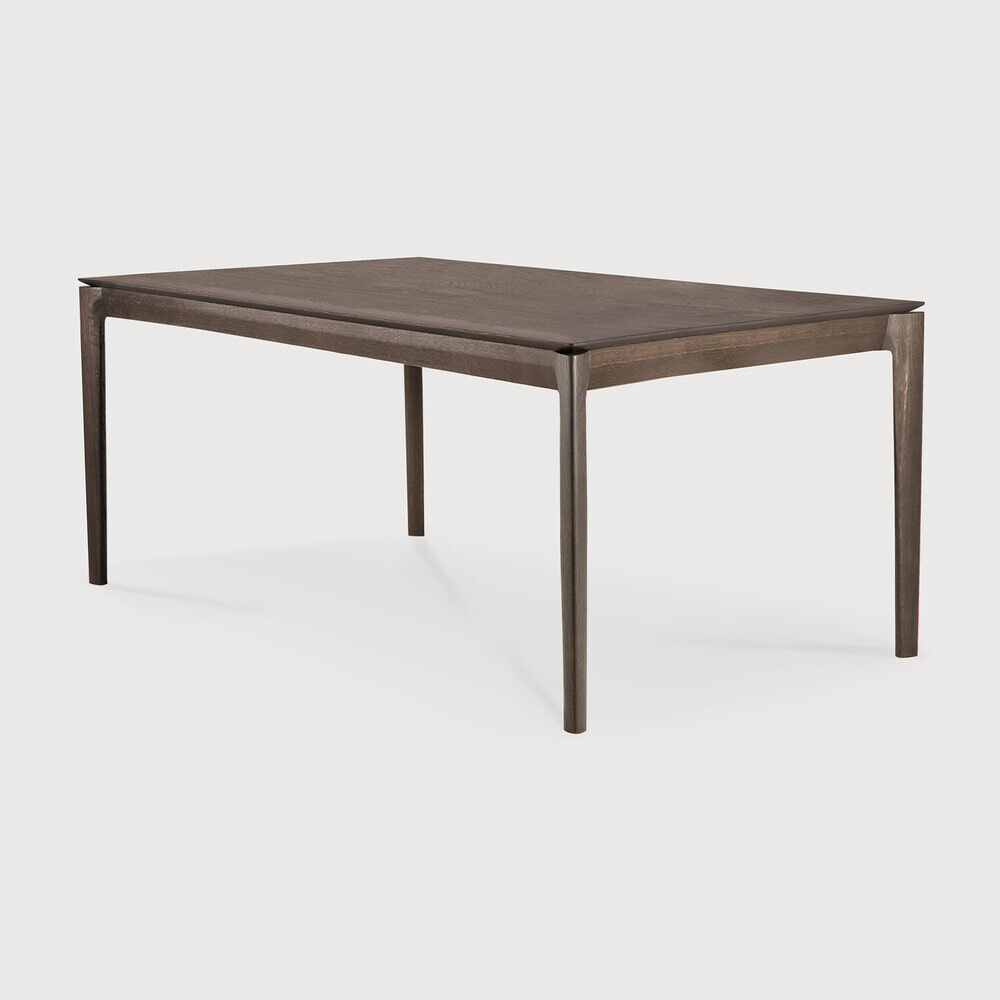 Ethnicraft Eettafel 'Bok' Gevernist Eikenhout, 160 x 80cm, kleur Bruin