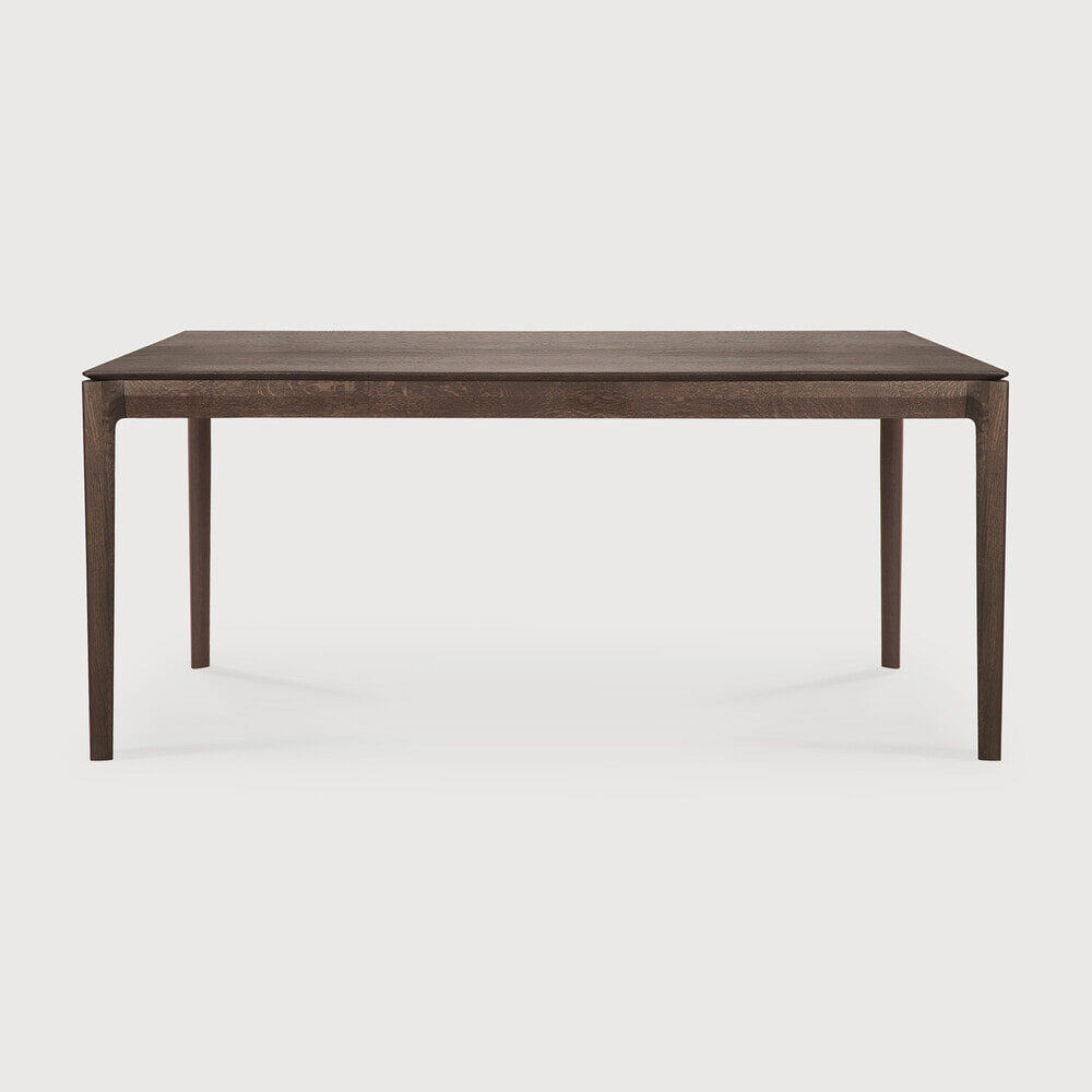Ethnicraft Eettafel 'Bok' Gevernist Eikenhout, 180 x 90cm, kleur Bruin