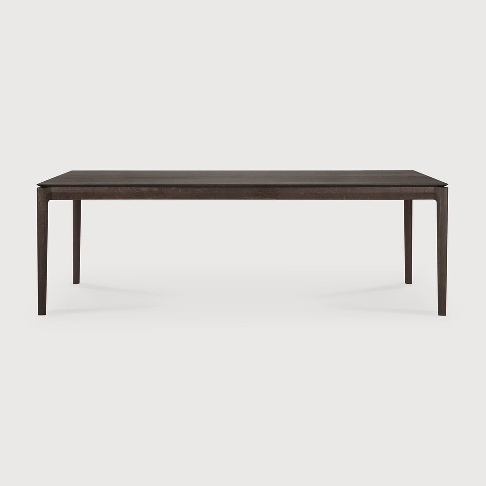 Ethnicraft Eettafel 'Bok' Gevernist Eikenhout, 240 x 100cm, kleur Bruin