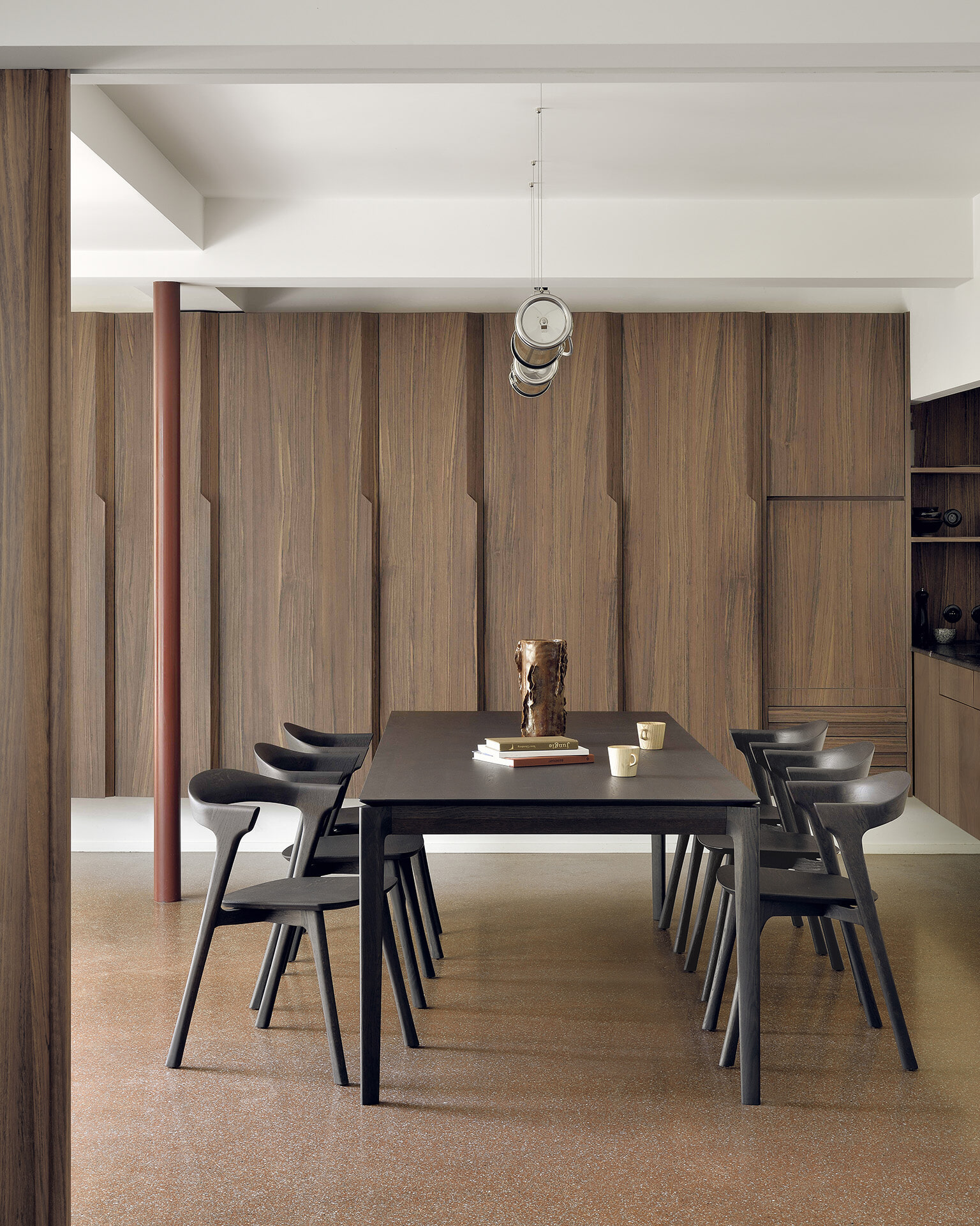 Ethnicraft Eettafel 'Bok' Gevernist Eikenhout, 180 x 90cm, kleur Bruin