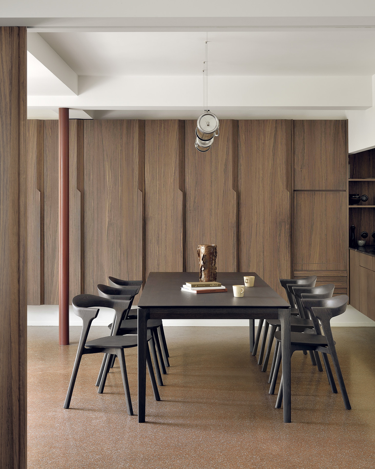 Ethnicraft Eettafel 'Bok' Gevernist Eikenhout, 240 x 100cm, kleur Bruin