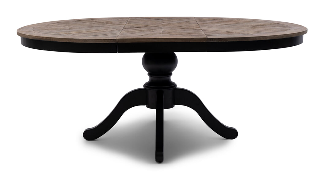 Rivièra Maison Uitschuifbare Eettafel 'Le Marais' Eikenhout, 140/190 x 140cm