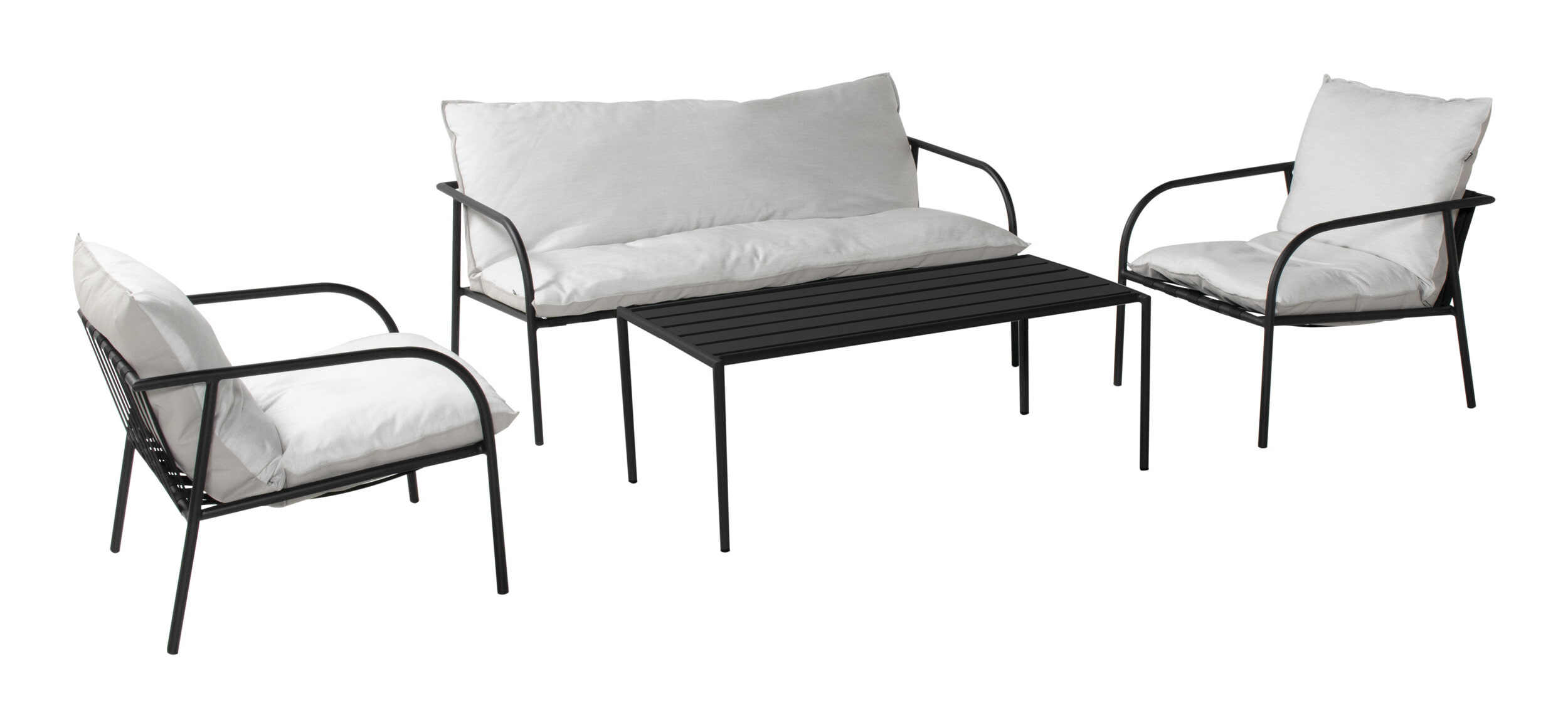 Hartman Loungeset 'Jeremy' kleur Zwart Hartman Loungeset 'Jeremy' kleur Zwart