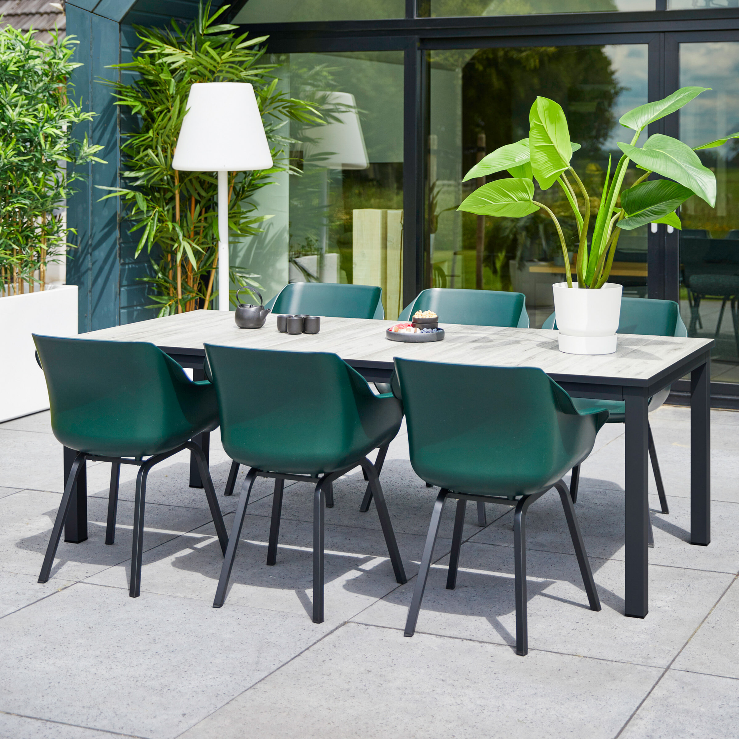 Hartman Tuintafel 'Comino' 223 x 105cm, kleur Zwart